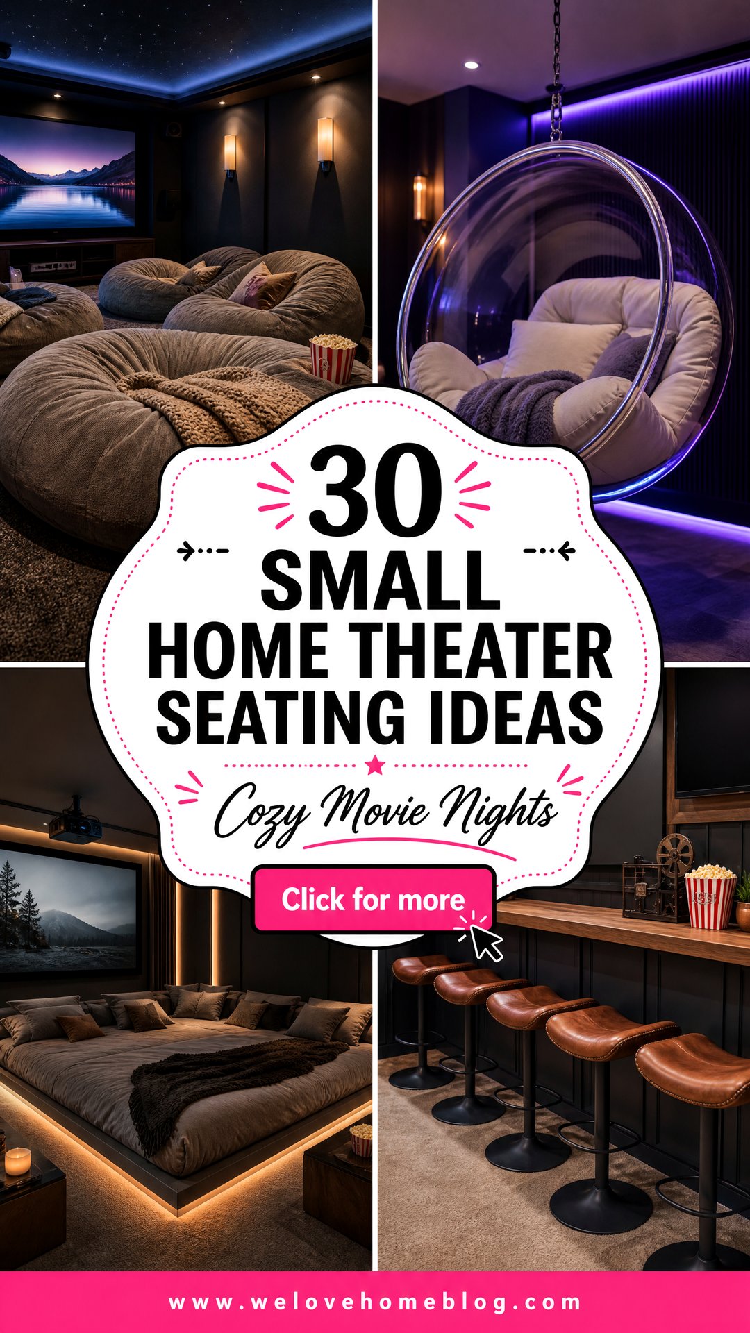 30 Small Home Theater Seating Ideas for Movie Nights - 30 Small Home Theater Seating Ideas for Movie Nights
