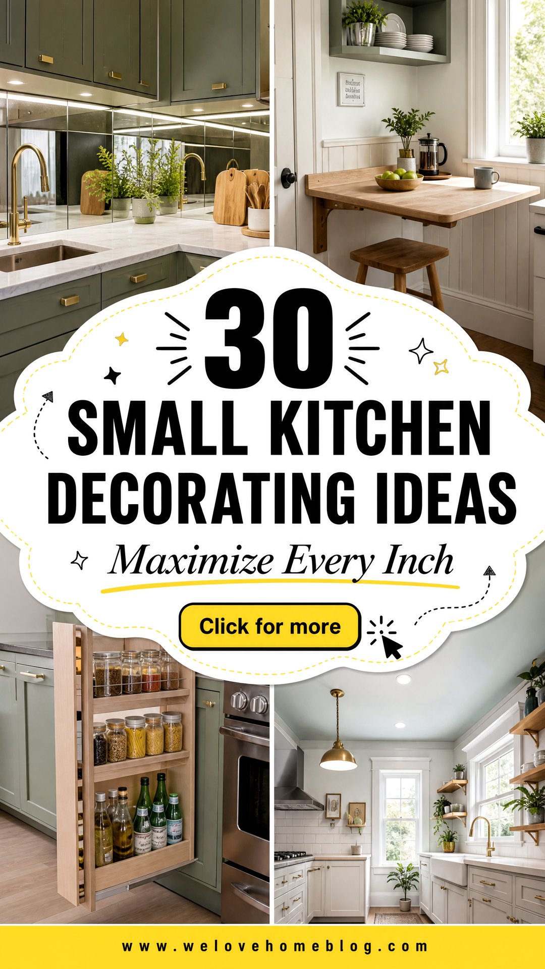 30 Small Kitchen Decorating Ideas to Maximize Space - 30 Small Kitchen Decorating Ideas to Maximize Space