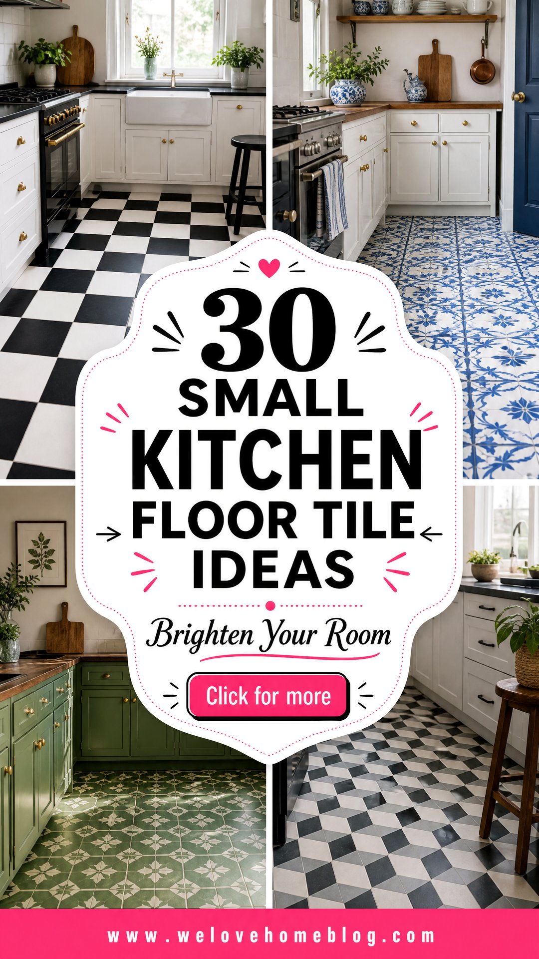 30 Small Kitchen Floor Tile Ideas to Brighten Your Room - 30 Small Kitchen Floor Tile Ideas to Brighten Your Room