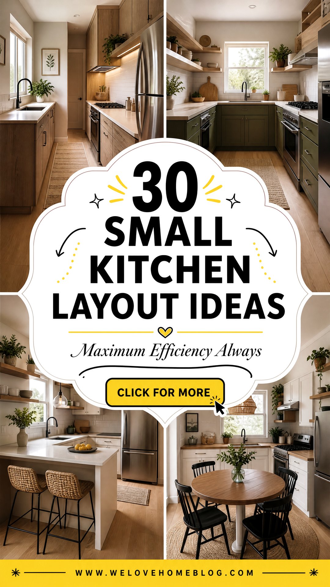 30 Small Kitchen Layout Ideas for Maximum Efficiency - 30 Small Kitchen Layout Ideas for Maximum Efficiency