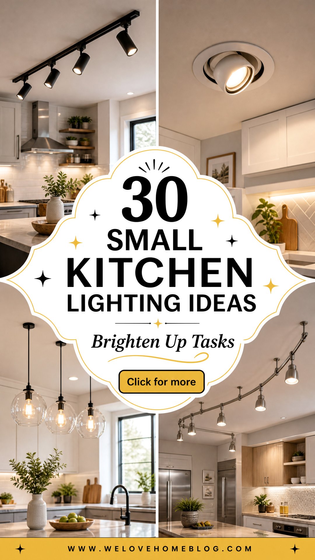 30 Small Kitchen Lighting Ideas to Brighten Up Tasks - 30 Small Kitchen Lighting Ideas to Brighten Up Tasks