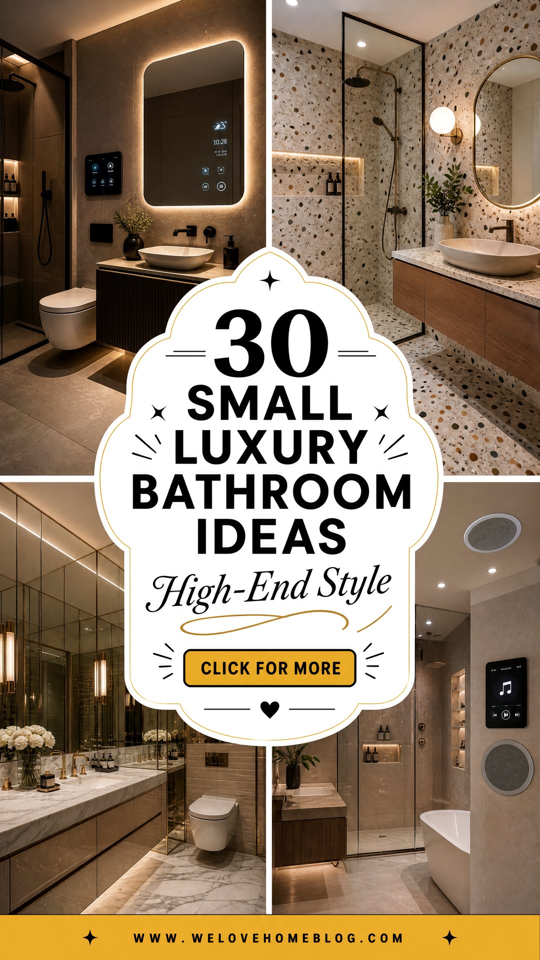 30 Small Luxury Bathroom Ideas for High-End Style - 30 Small Luxury Bathroom Ideas for High-End Style