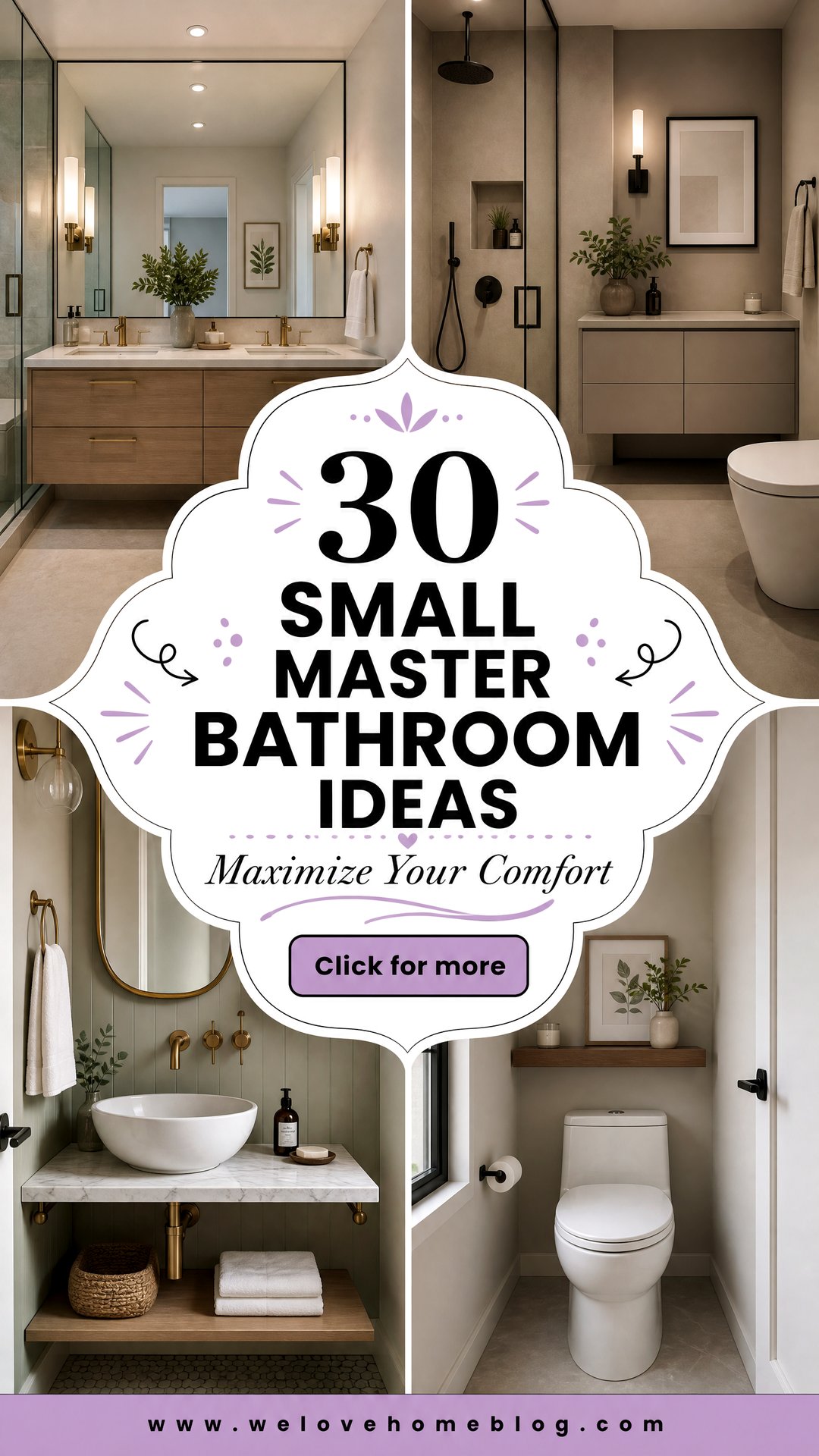 30 Small Master Bathroom Ideas to Maximize Comfort - 30 Small Master Bathroom Ideas to Maximize Comfort