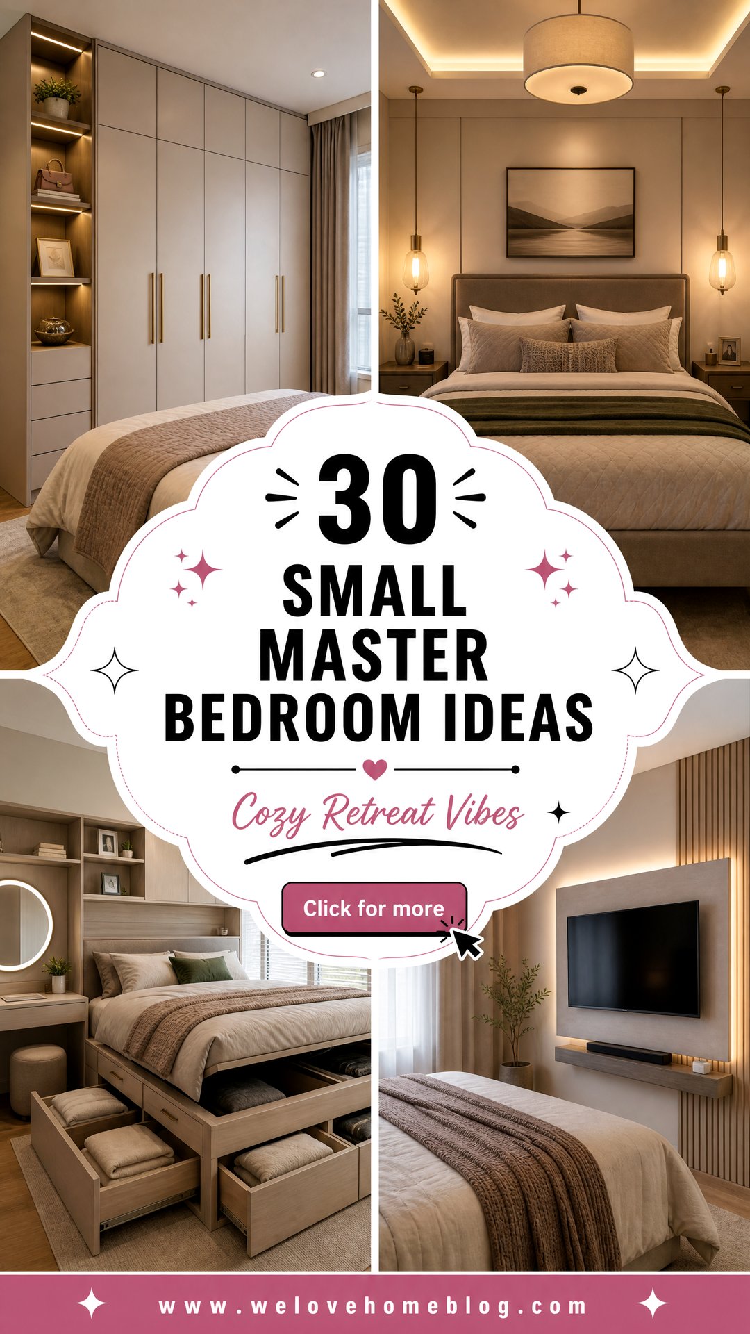 30 Small Master Bedroom Ideas for a Cozy Retreat - 30 Small Master Bedroom Ideas for a Cozy Retreat