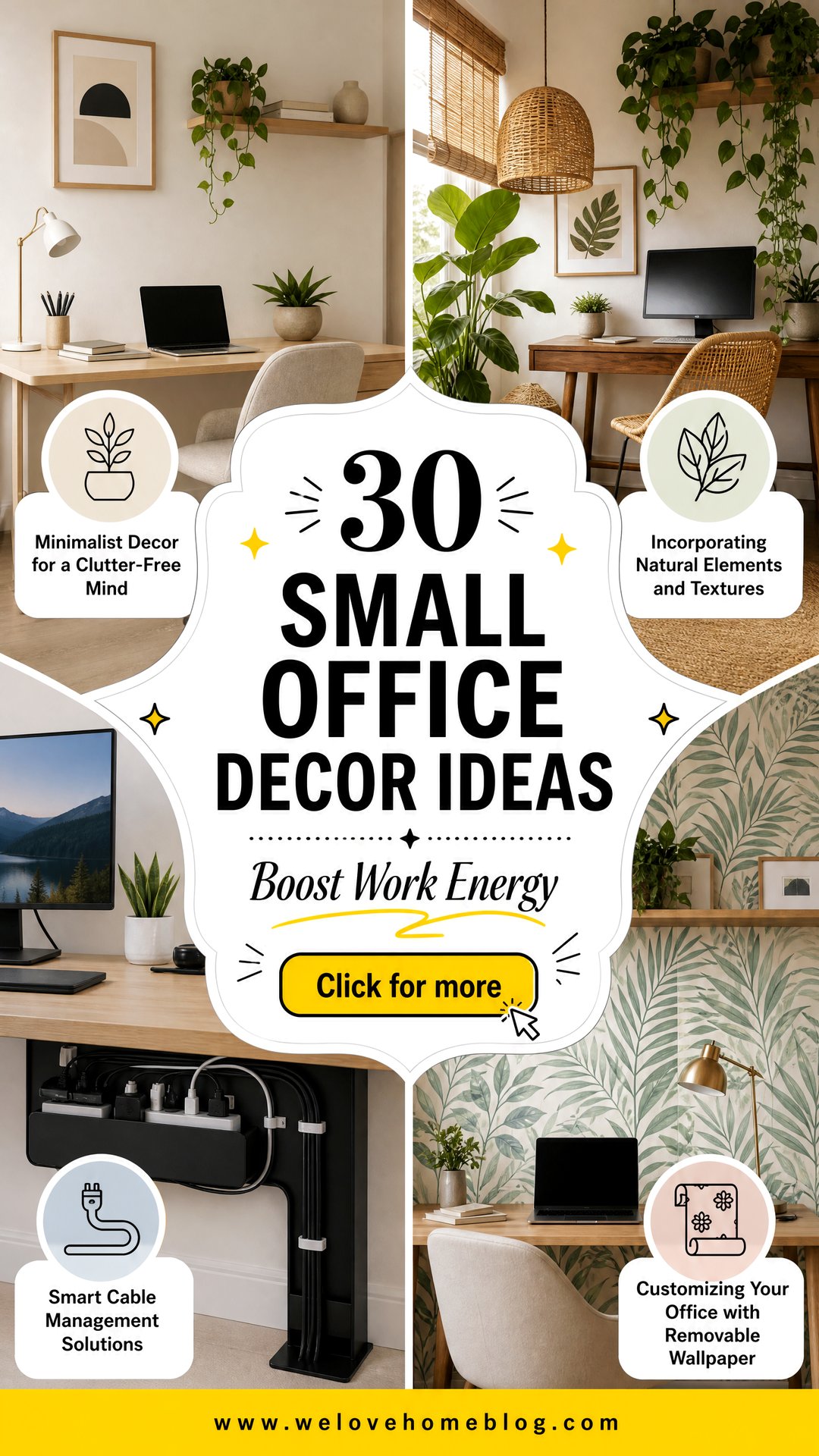 30 Small Office Decor Ideas for Work to Boost Energy - 30 Small Office Decor Ideas for Work to Boost Energy