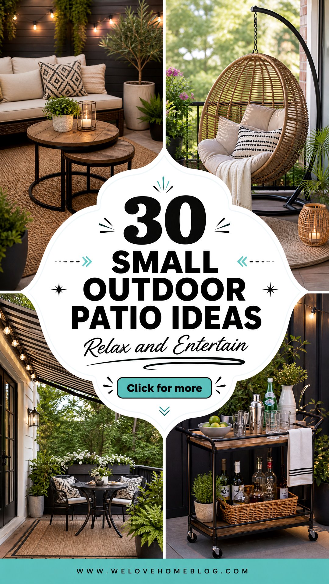 30 Small Outdoor Patio Ideas for Relaxing and Entertaining - 30 Small Outdoor Patio Ideas for Relaxing and Entertaining