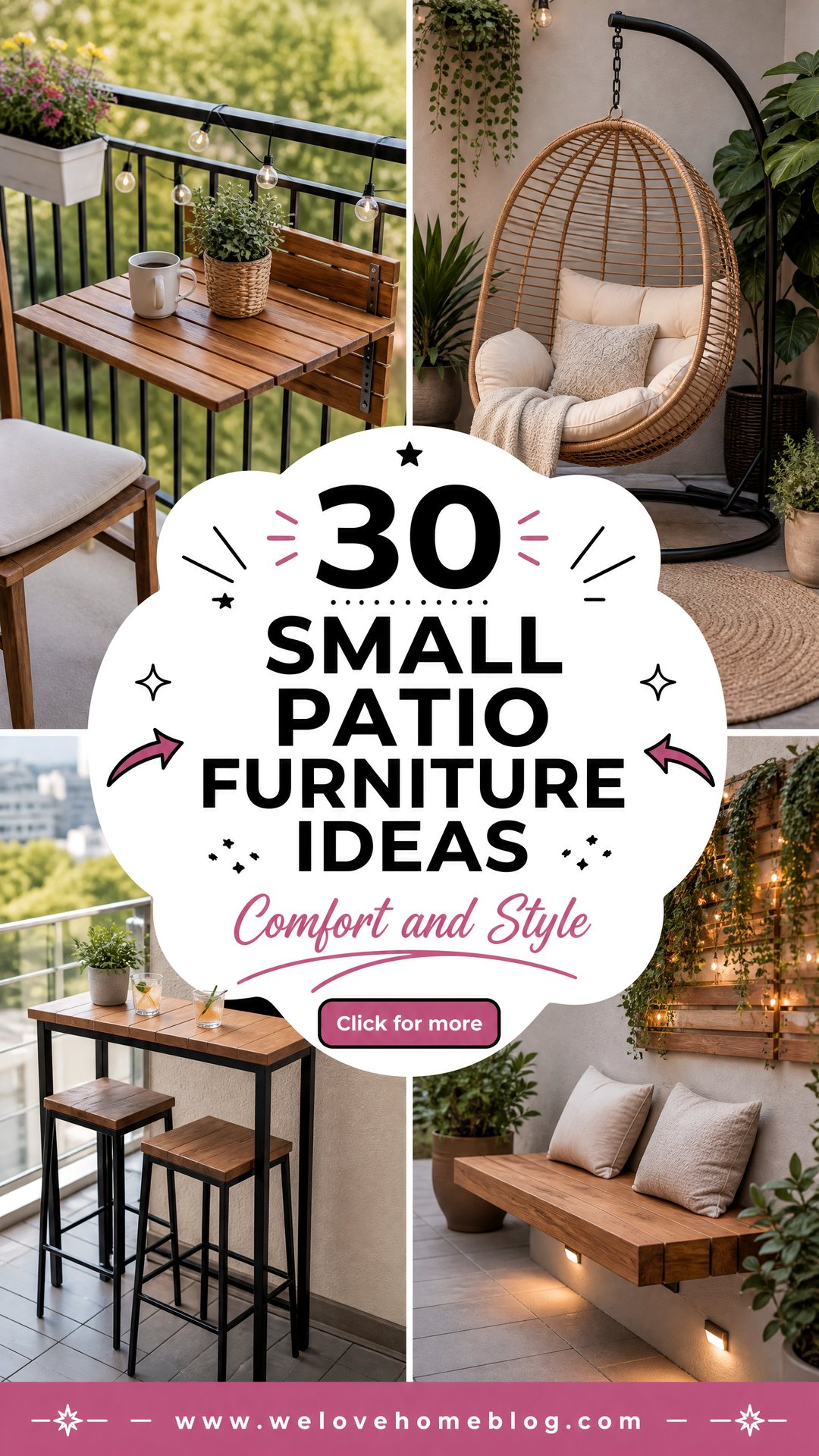 30 Small Patio Furniture Ideas for Comfort and Style - 30 Small Patio Furniture Ideas for Comfort and Style