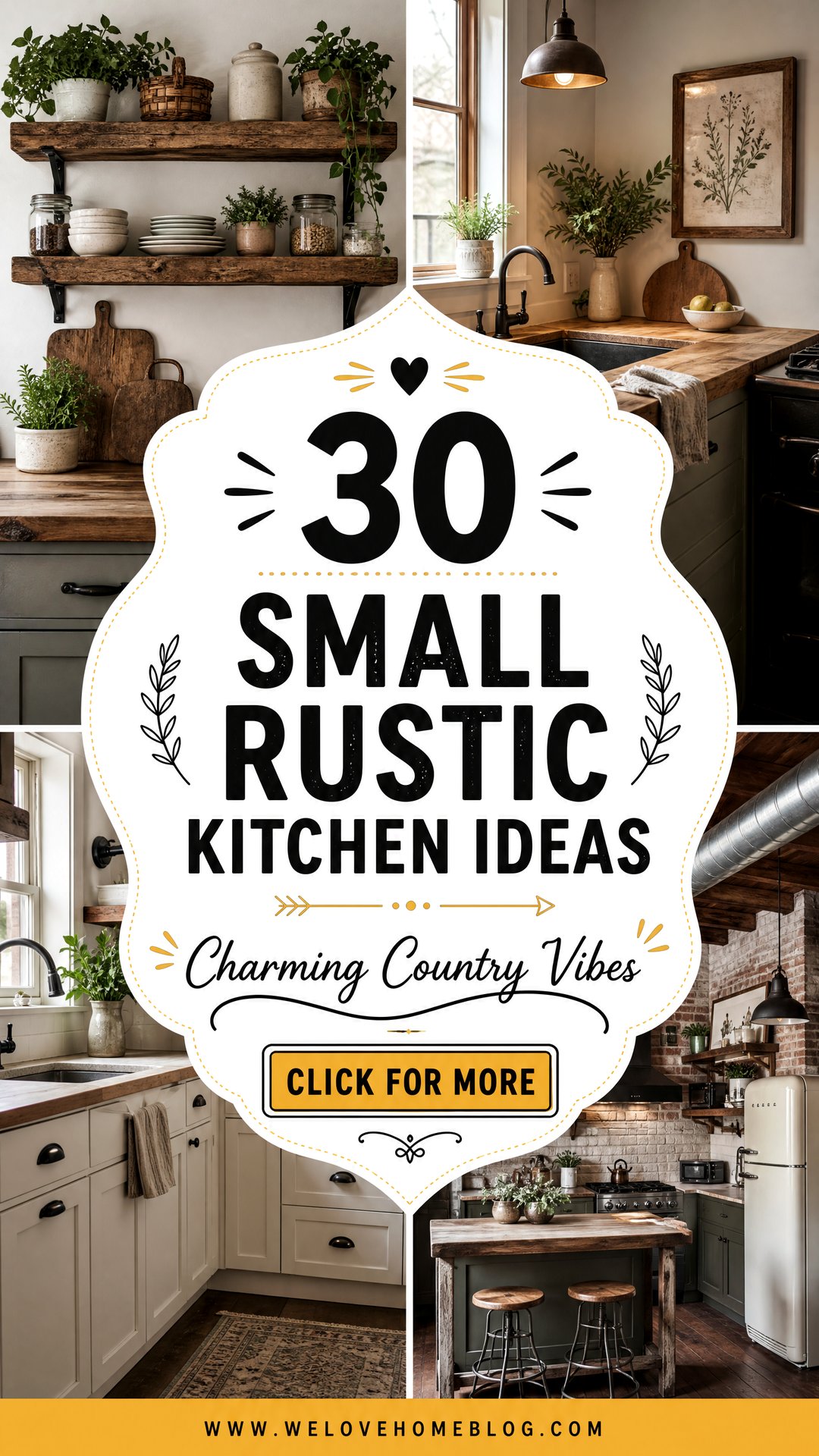 30 Small Rustic Kitchen Ideas for a Charming Home - 30 Small Rustic Kitchen Ideas for a Charming Home