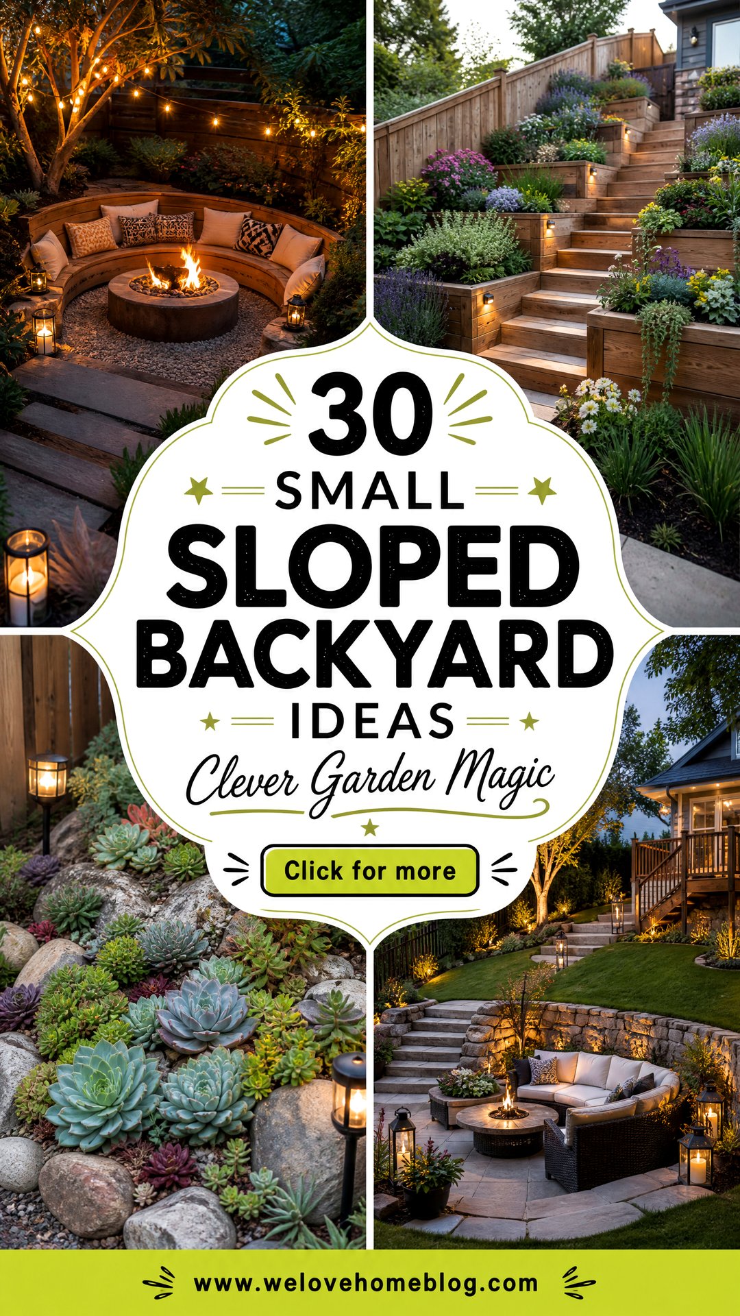 30 Small Sloped Backyard Ideas for Clever Gardens - 30 Small Sloped Backyard Ideas for Clever Gardens