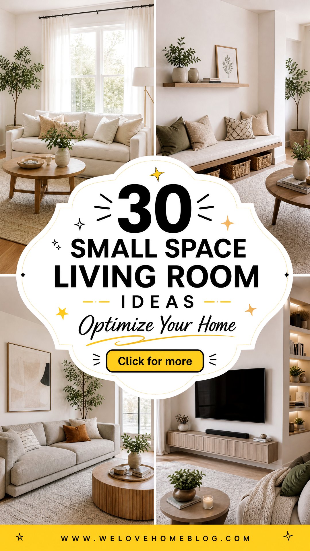 30 Small Space Living Room Ideas to Optimize Your Home - 30 Small Space Living Room Ideas to Optimize Your Home