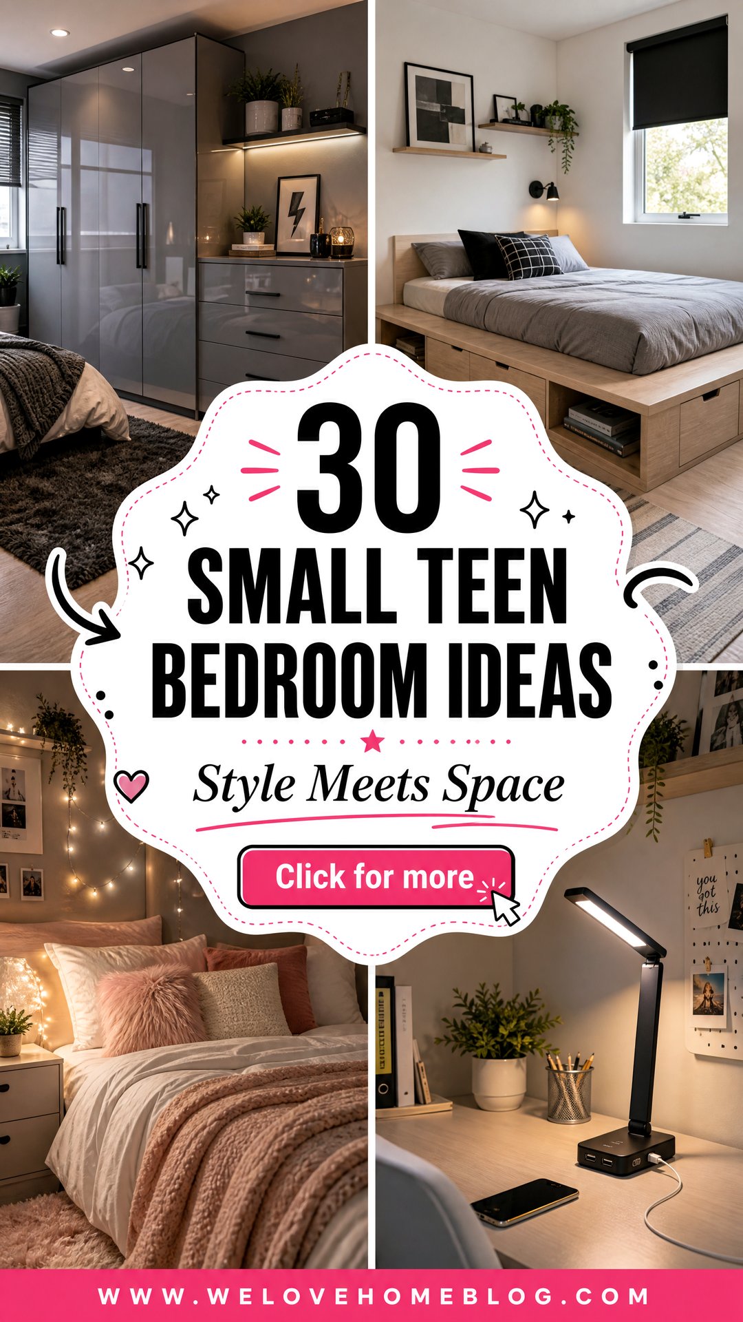 30 Small Teen Bedroom Ideas to Maximize Style and Space - 30 Small Teen Bedroom Ideas to Maximize Style and Space