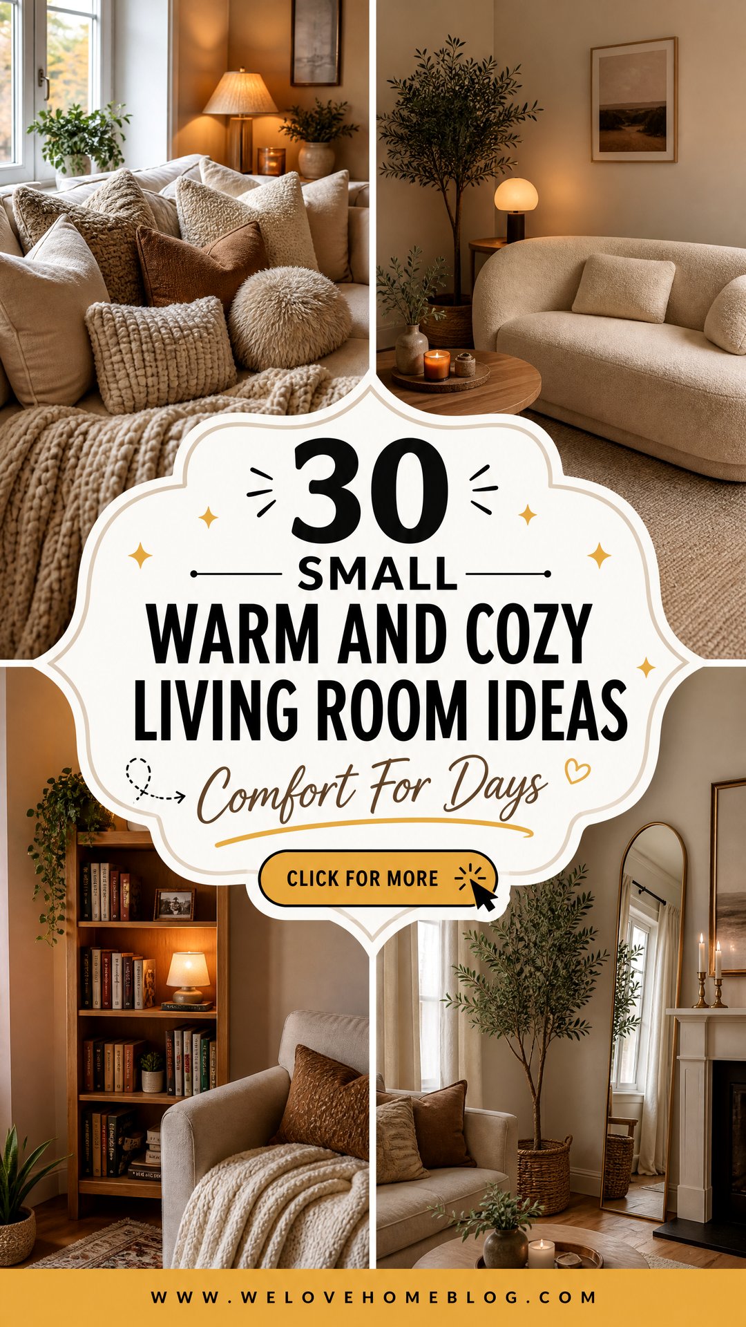 30 Small Warm and Cozy Living Room Ideas for Comfort - 30 Small Warm and Cozy Living Room Ideas for Comfort