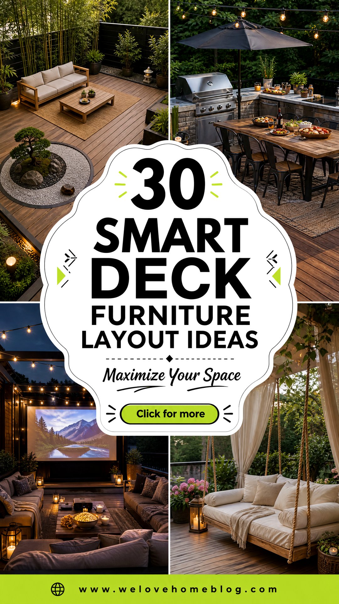 30 Smart Deck Furniture Layout Ideas for Maximum Space - 30 Smart Deck Furniture Layout Ideas for Maximum Space