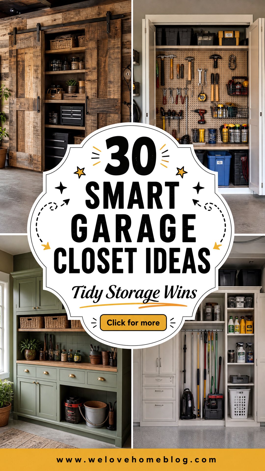 30 Smart Garage Closet Ideas for Tidy Storage - 30 Smart Garage Closet Ideas for Tidy Storage