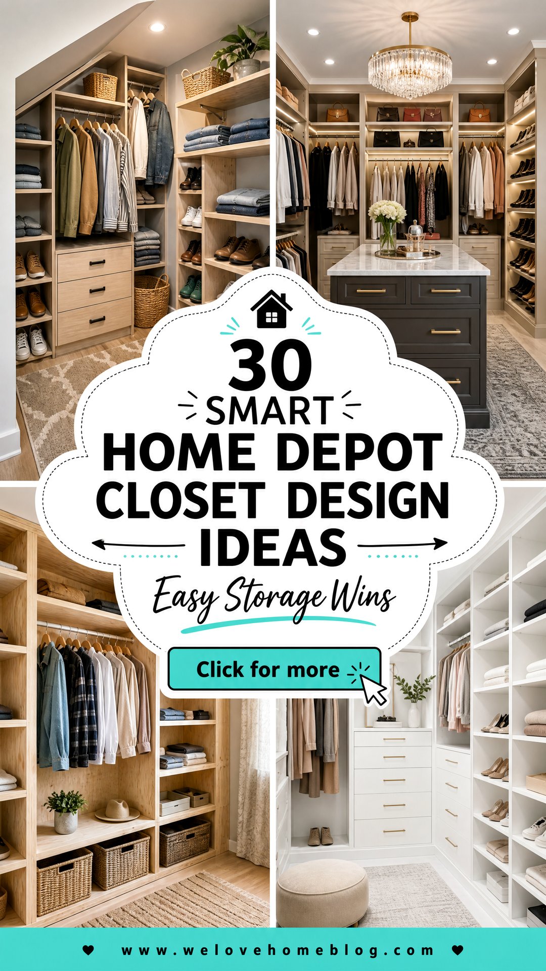 30 Smart Home Depot Closet Design Ideas for Easy Storage - 30 Smart Home Depot Closet Design Ideas for Easy Storage