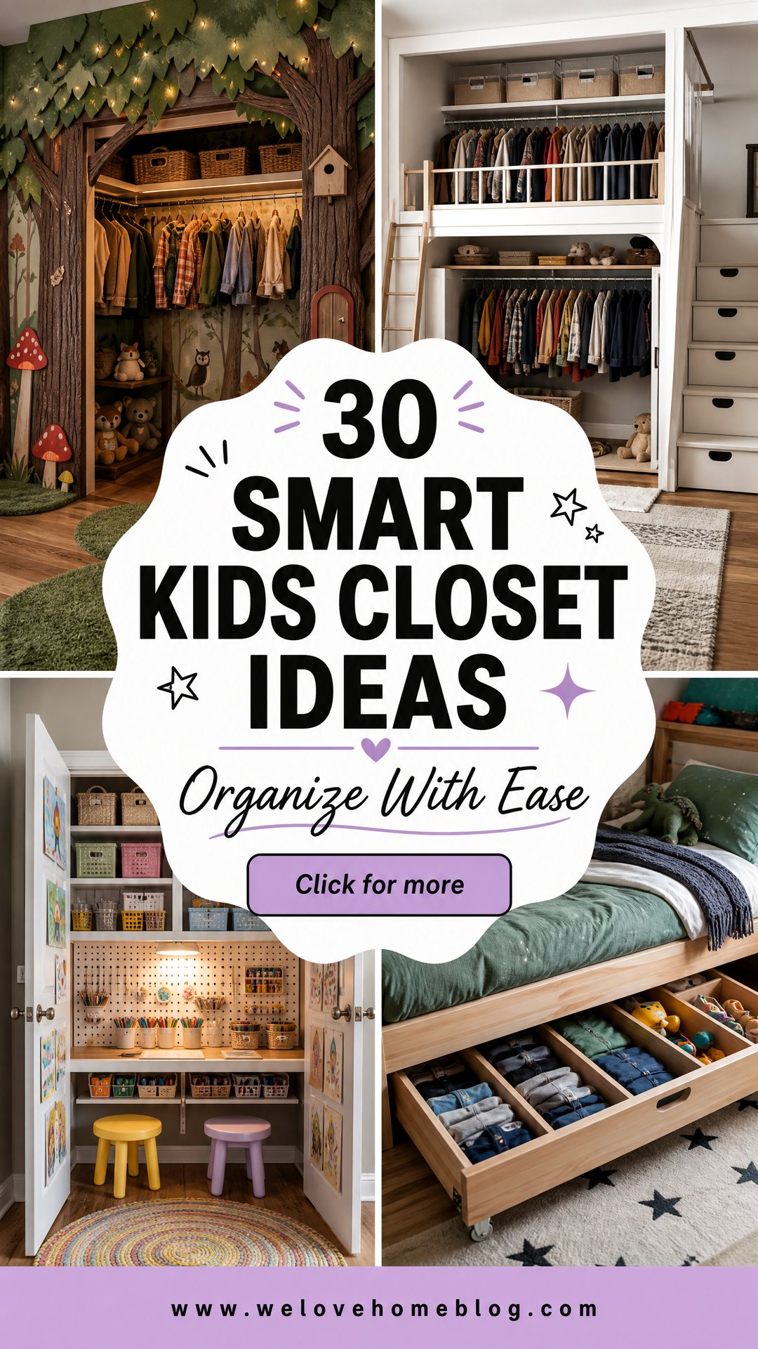 30 Smart Kids Closet Ideas to Organize Clothes and More - 30 Smart Kids Closet Ideas to Organize Clothes and More