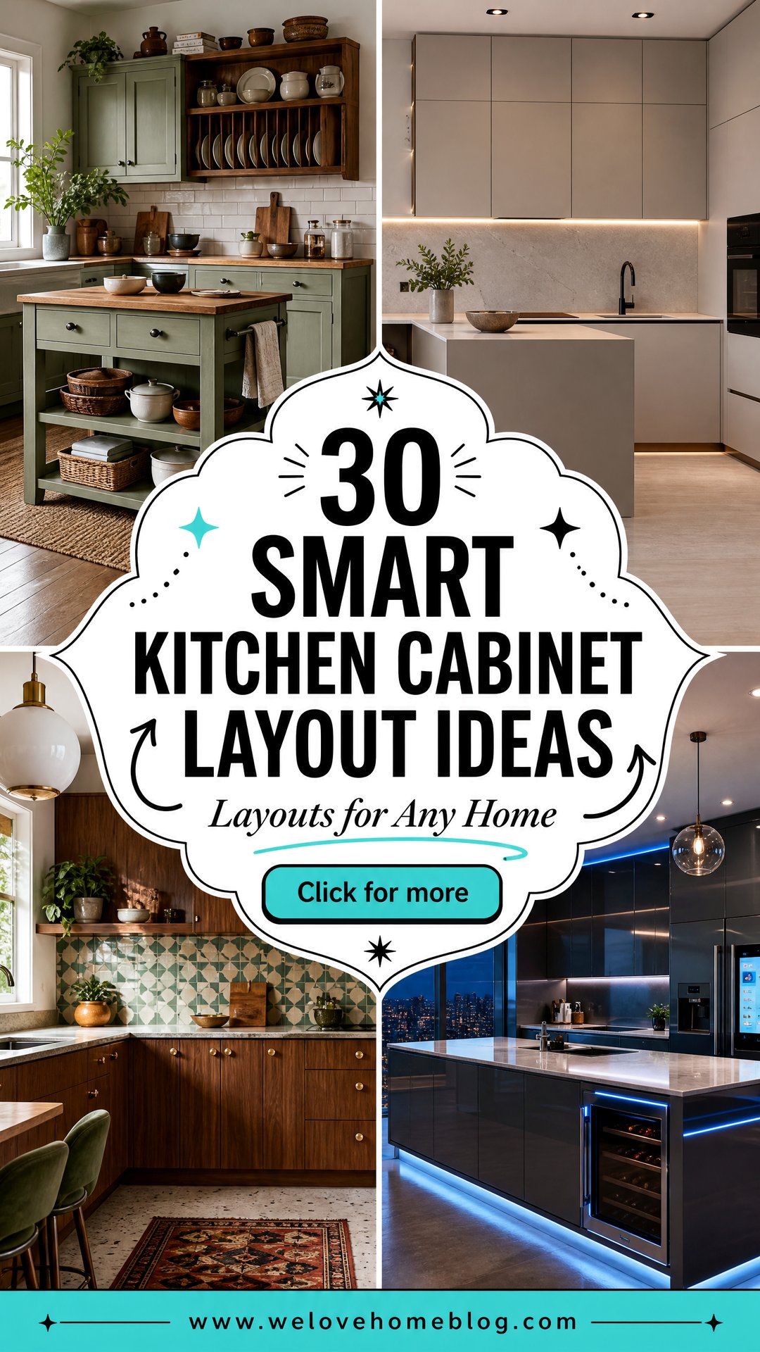 30 Smart Kitchen Cabinet Layout Ideas for Any Home - 30 Smart Kitchen Cabinet Layout Ideas for Any Home