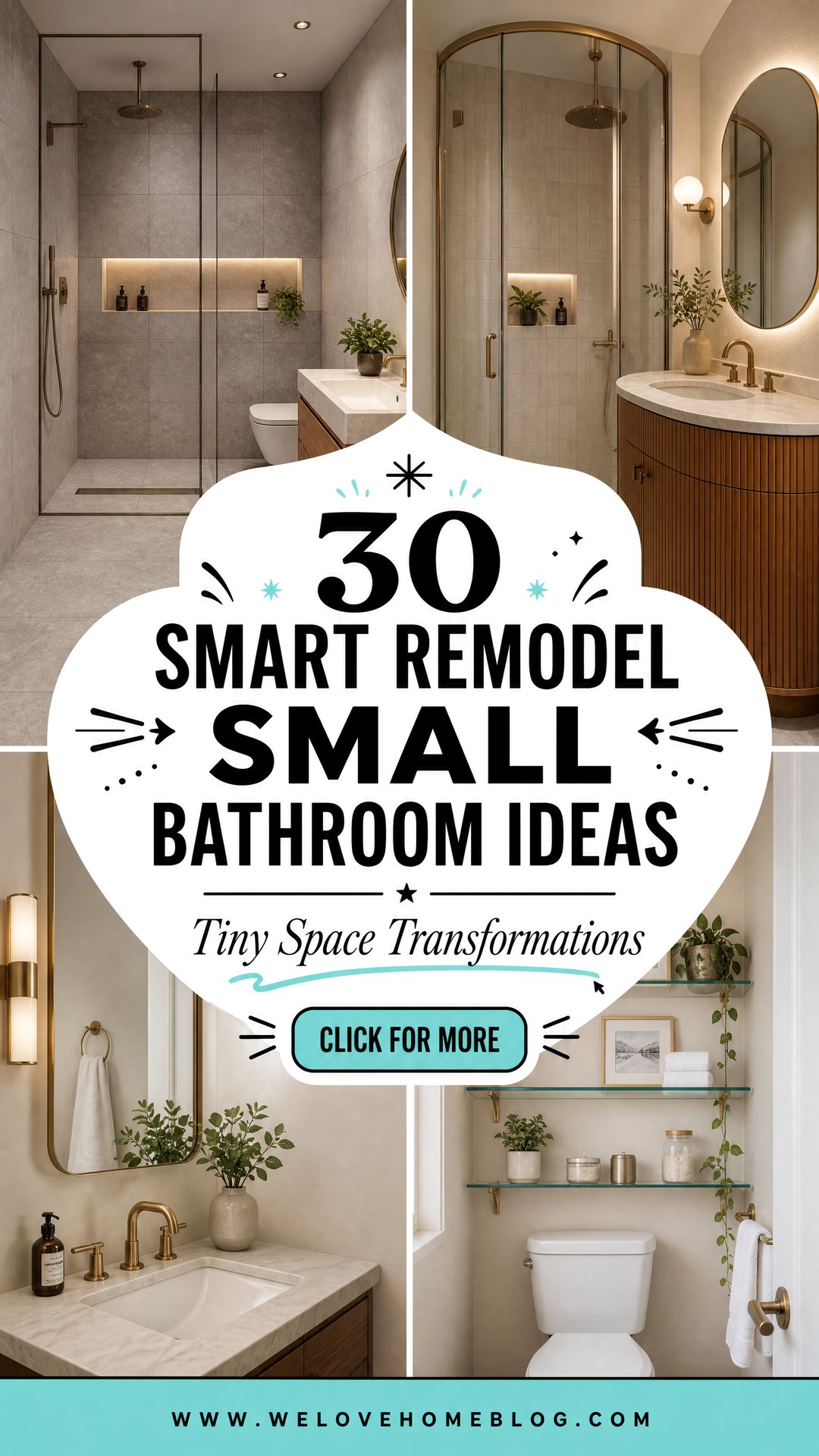 30 Smart Remodel Small Bathroom Ideas for Your Home - 30 Smart Remodel Small Bathroom Ideas for Your Home