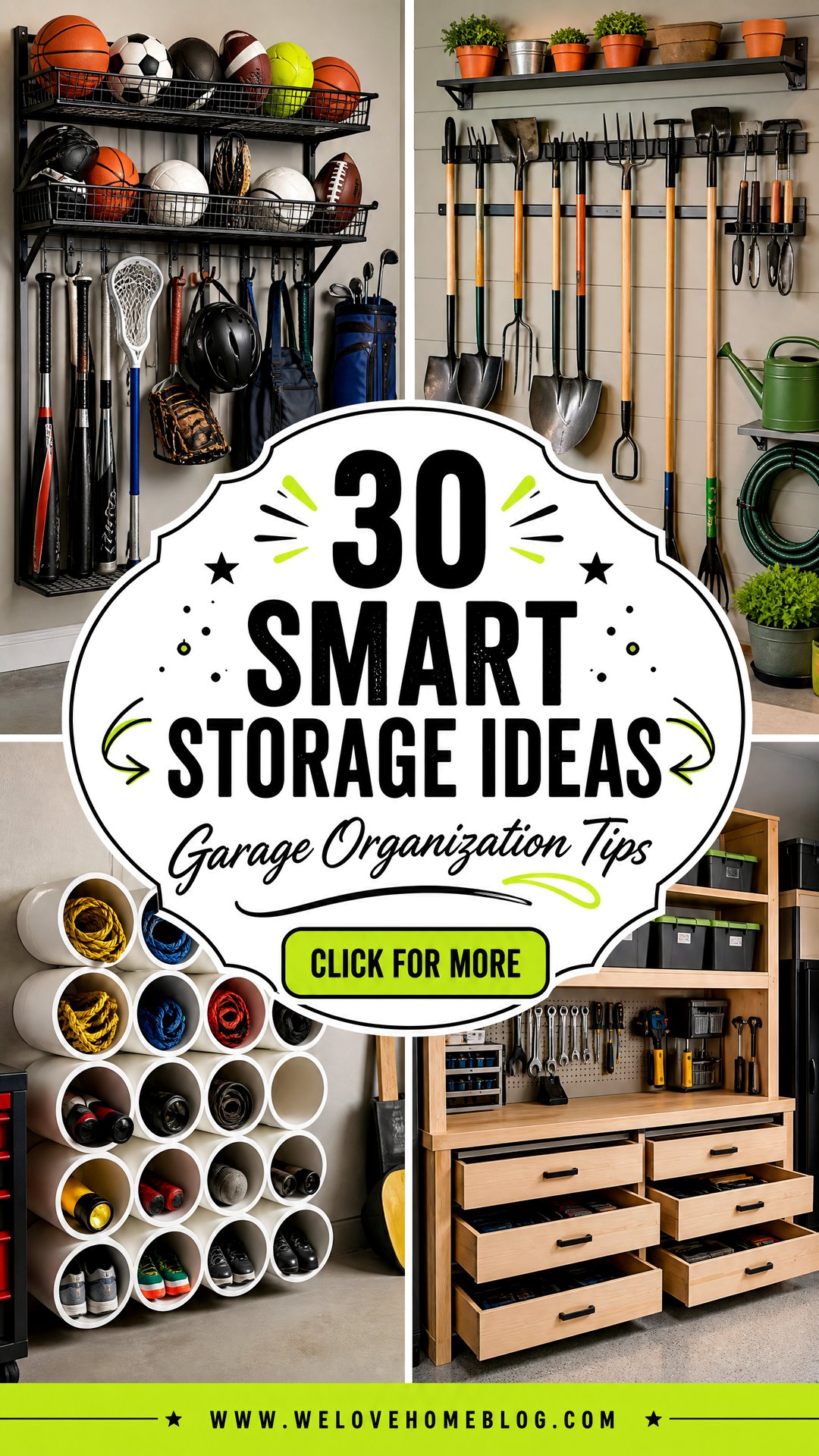30 Smart Storage Ideas for Garage Organization - 30 Smart Storage Ideas for Garage Organization