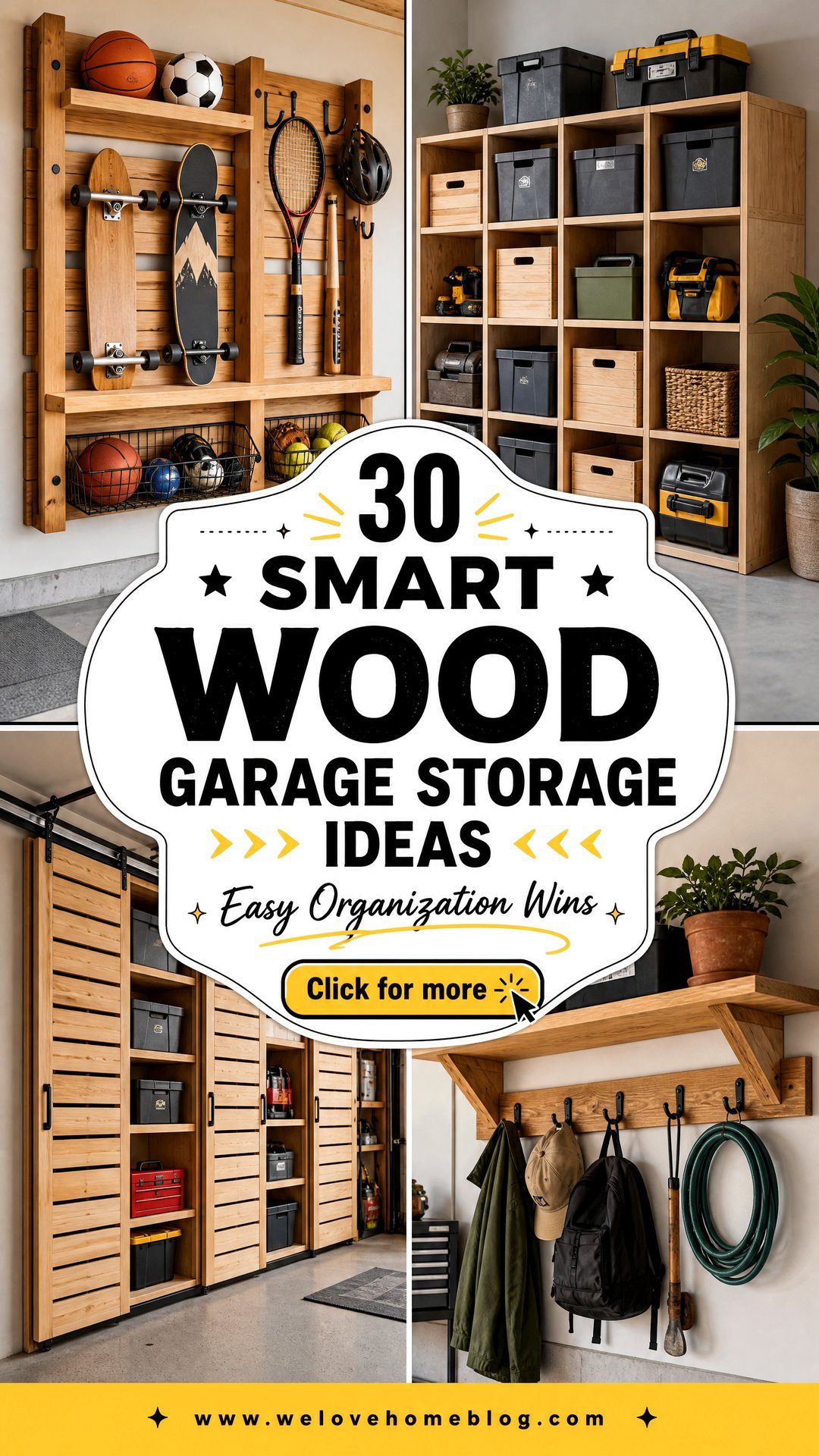30 Smart Wood Garage Storage Ideas for Organization - 30 Smart Wood Garage Storage Ideas for Organization