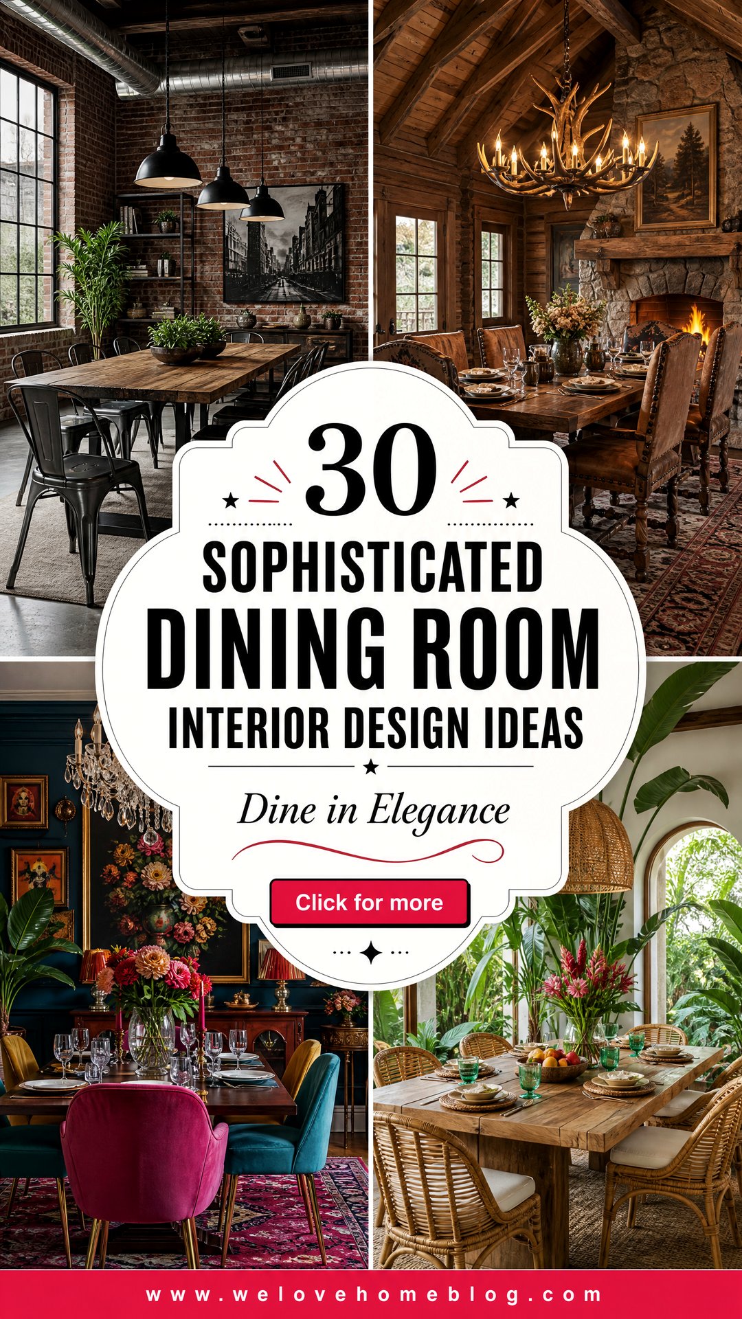 30 Sophisticated Dining Room Interior Design Ideas - 30 Sophisticated Dining Room Interior Design Ideas
