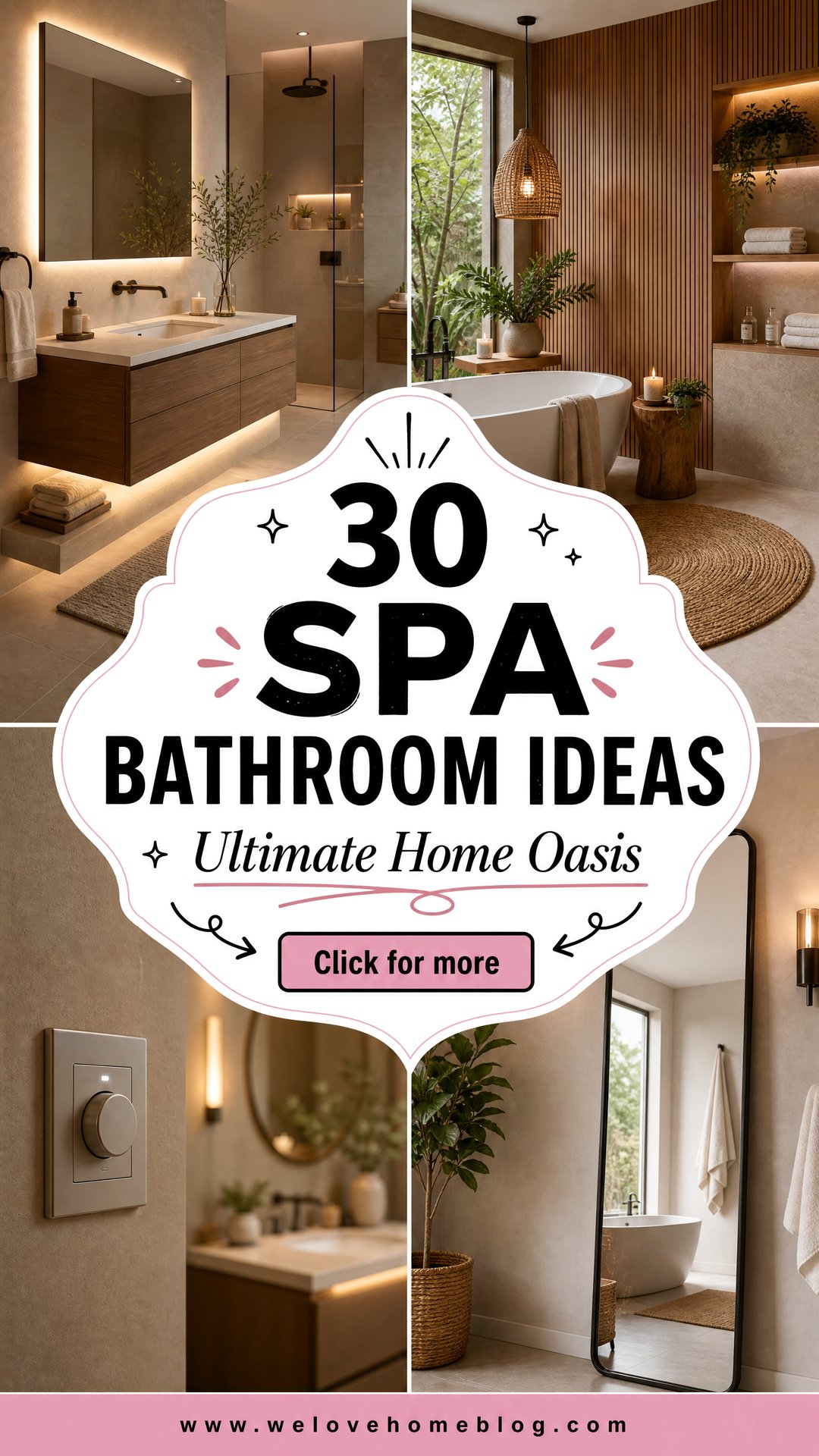 30 Spa Bathroom Ideas for Your Ultimate Home Oasis - 30 Spa Bathroom Ideas for Your Ultimate Home Oasis