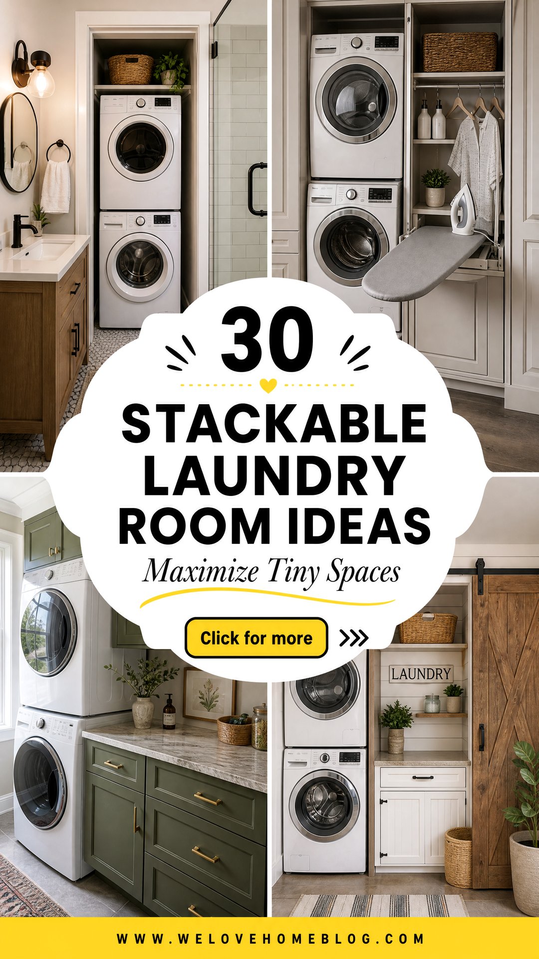 30 Stackable Laundry Room Ideas to Maximize Space - 30 Stackable Laundry Room Ideas to Maximize Space
