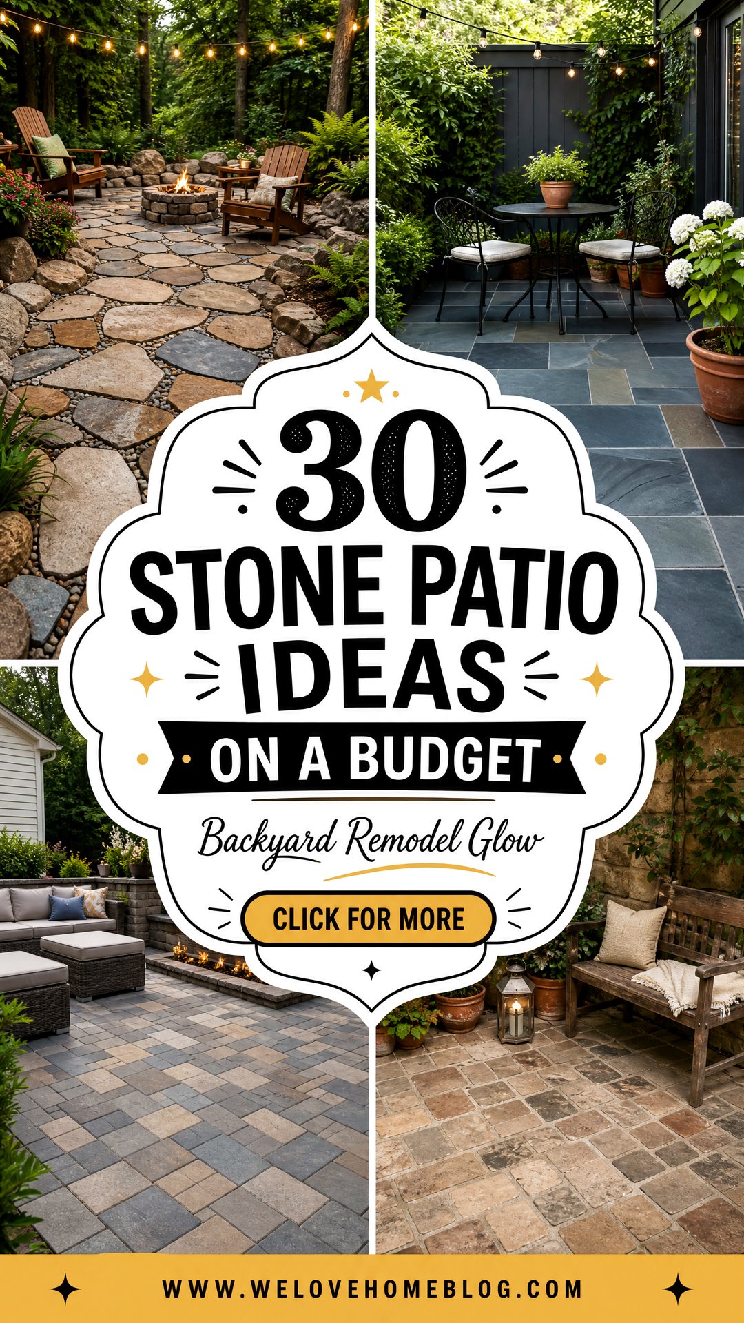 30 Stone Patio Ideas on a Budget for a Backyard Remodel - 30 Stone Patio Ideas on a Budget for a Backyard Remodel