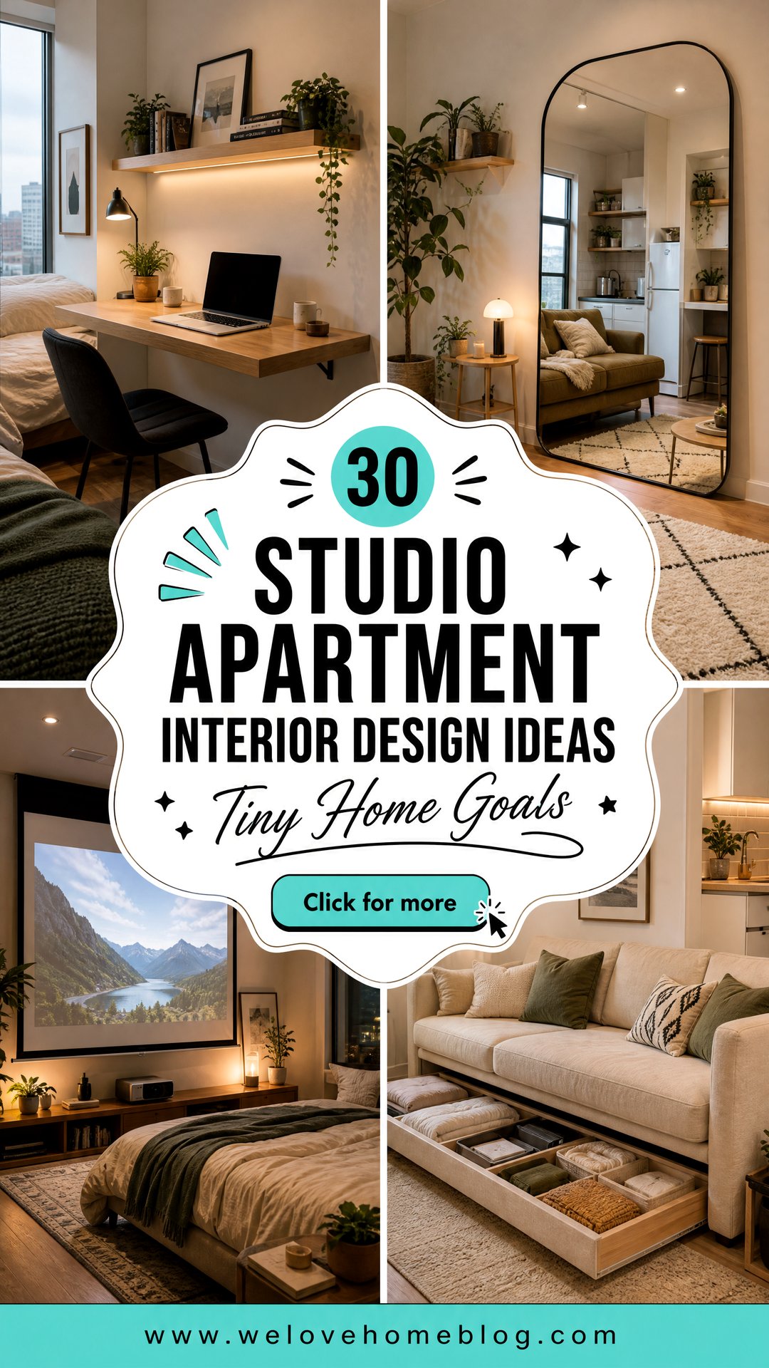 30 Studio Apartment Interior Design Ideas for Tiny Homes - 30 Studio Apartment Interior Design Ideas for Tiny Homes