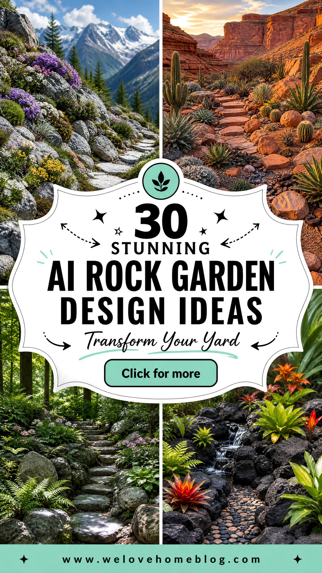 30 Stunning AI Rock Garden Design Ideas for Your Yard - 30 Stunning AI Rock Garden Design Ideas for Your Yard