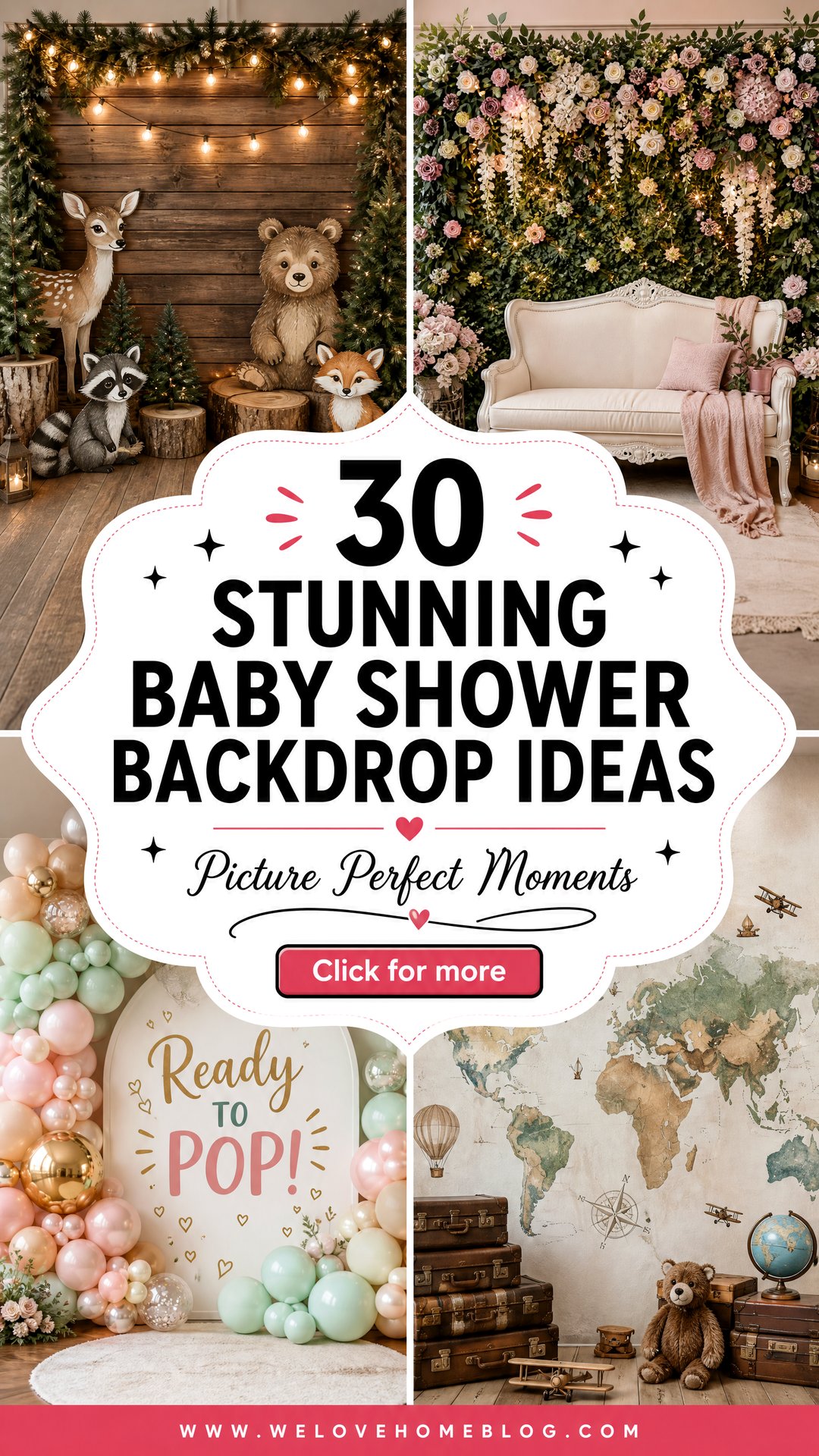 30 Stunning Baby Shower Backdrop Ideas for Photos - 30 Stunning Baby Shower Backdrop Ideas for Photos