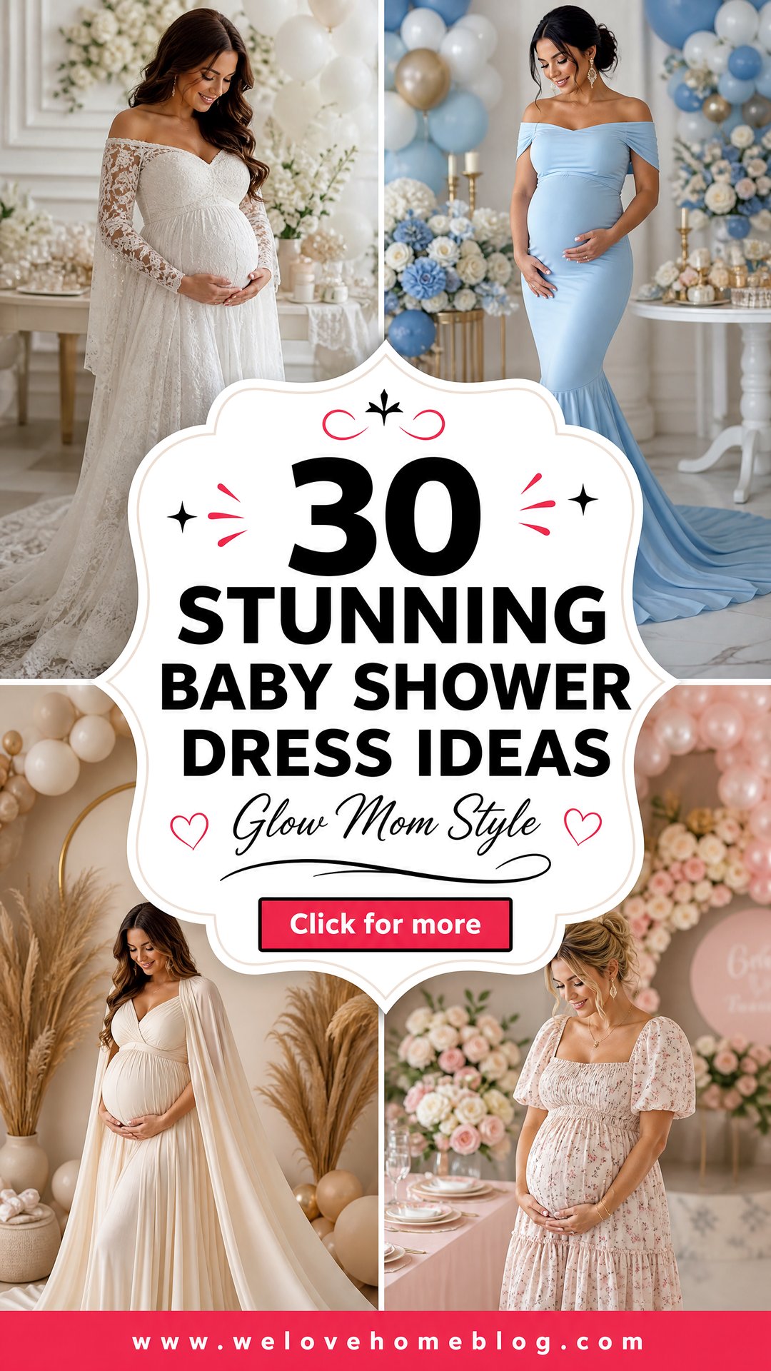 30 Stunning Baby Shower Dress Ideas for Expectant Moms - 30 Stunning Baby Shower Dress Ideas for Expectant Moms