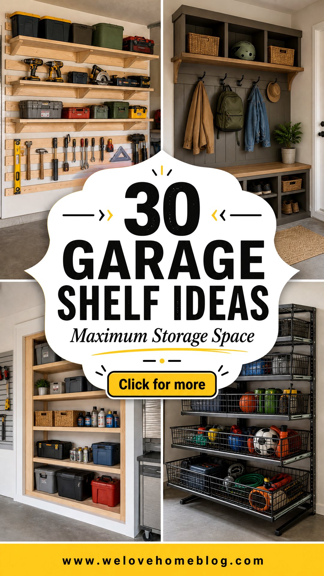 30 Sturdy Garage Shelf Ideas for Maximum Storage - 30 Sturdy Garage Shelf Ideas for Maximum Storage