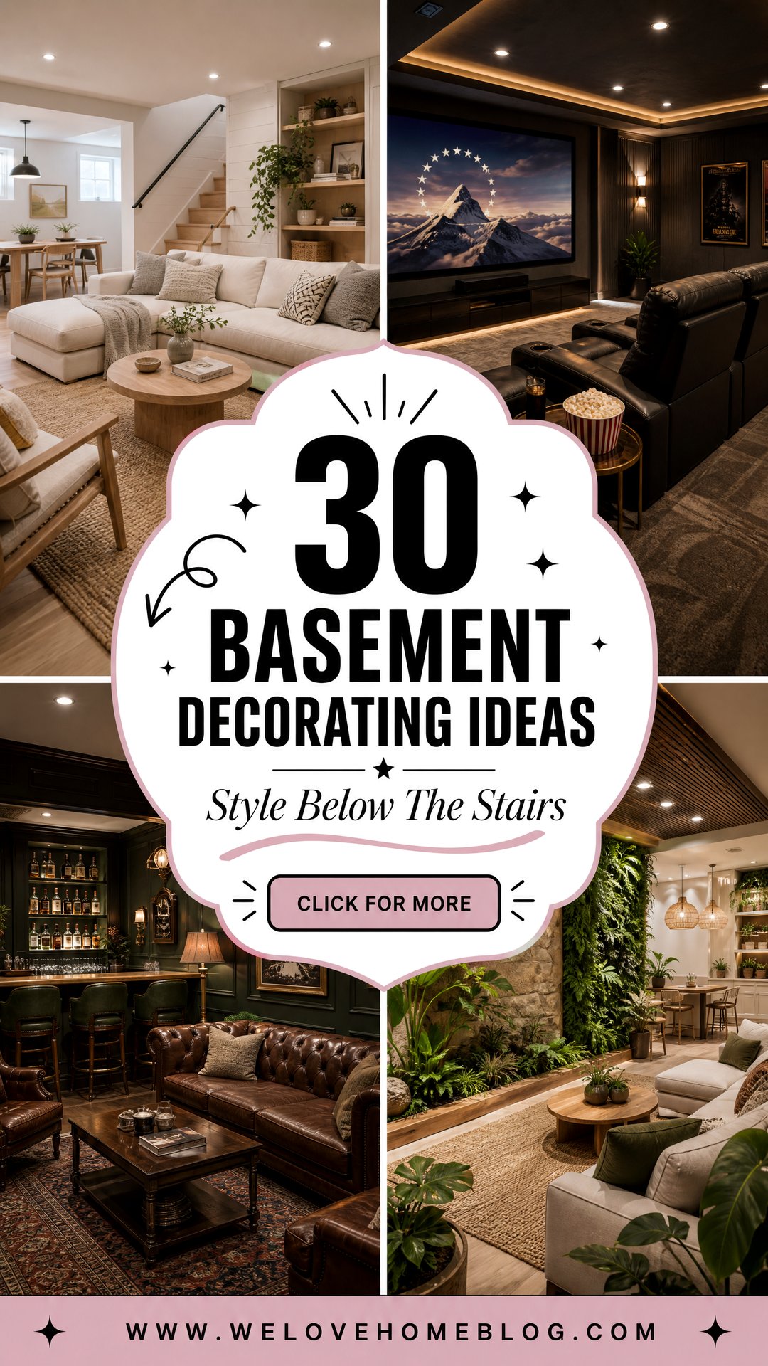 30 Stylish Basement Decorating Ideas for Every Style - 30 Stylish Basement Decorating Ideas for Every Style
