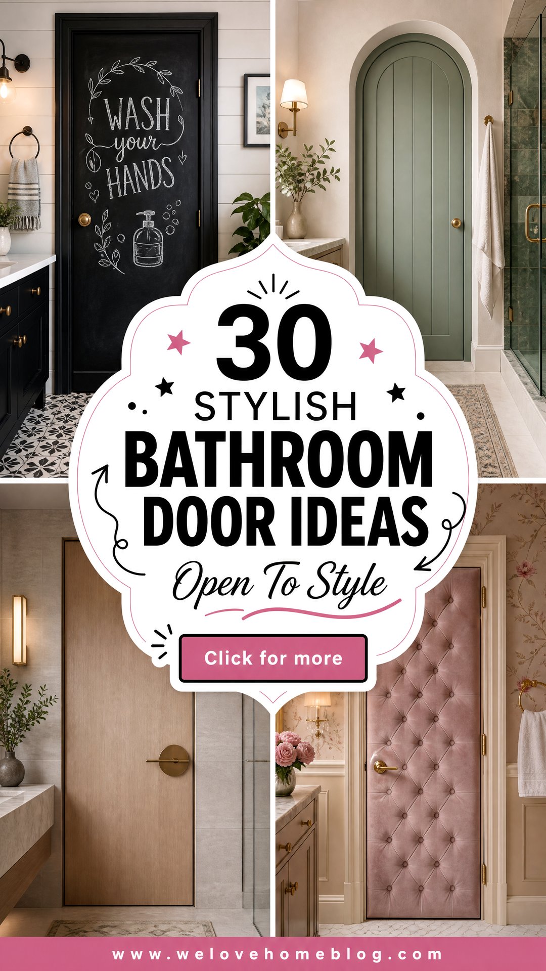 30 Stylish Bathroom Door Ideas to Transform Your Space - 30 Stylish Bathroom Door Ideas to Transform Your Space