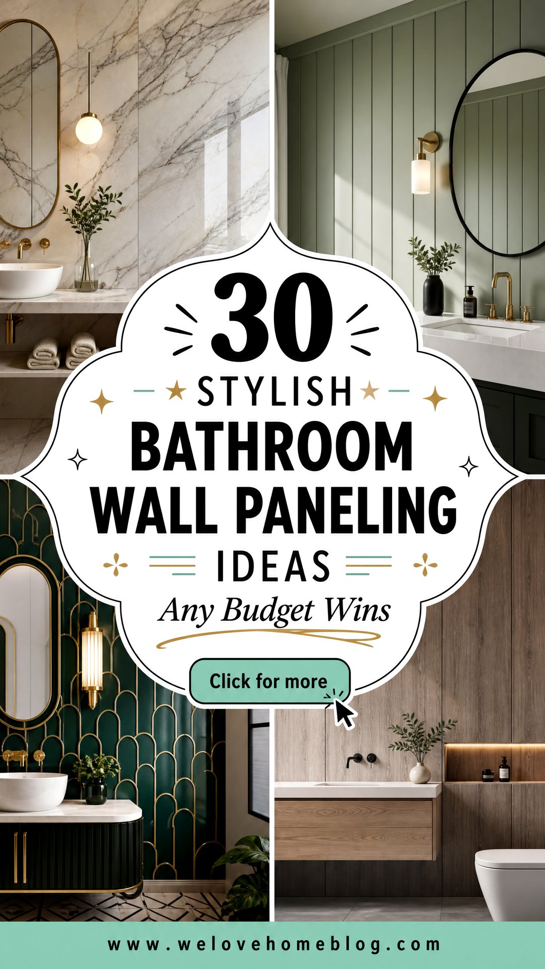 30 Stylish Bathroom Wall Paneling Ideas for Any Budget - 30 Stylish Bathroom Wall Paneling Ideas for Any Budget