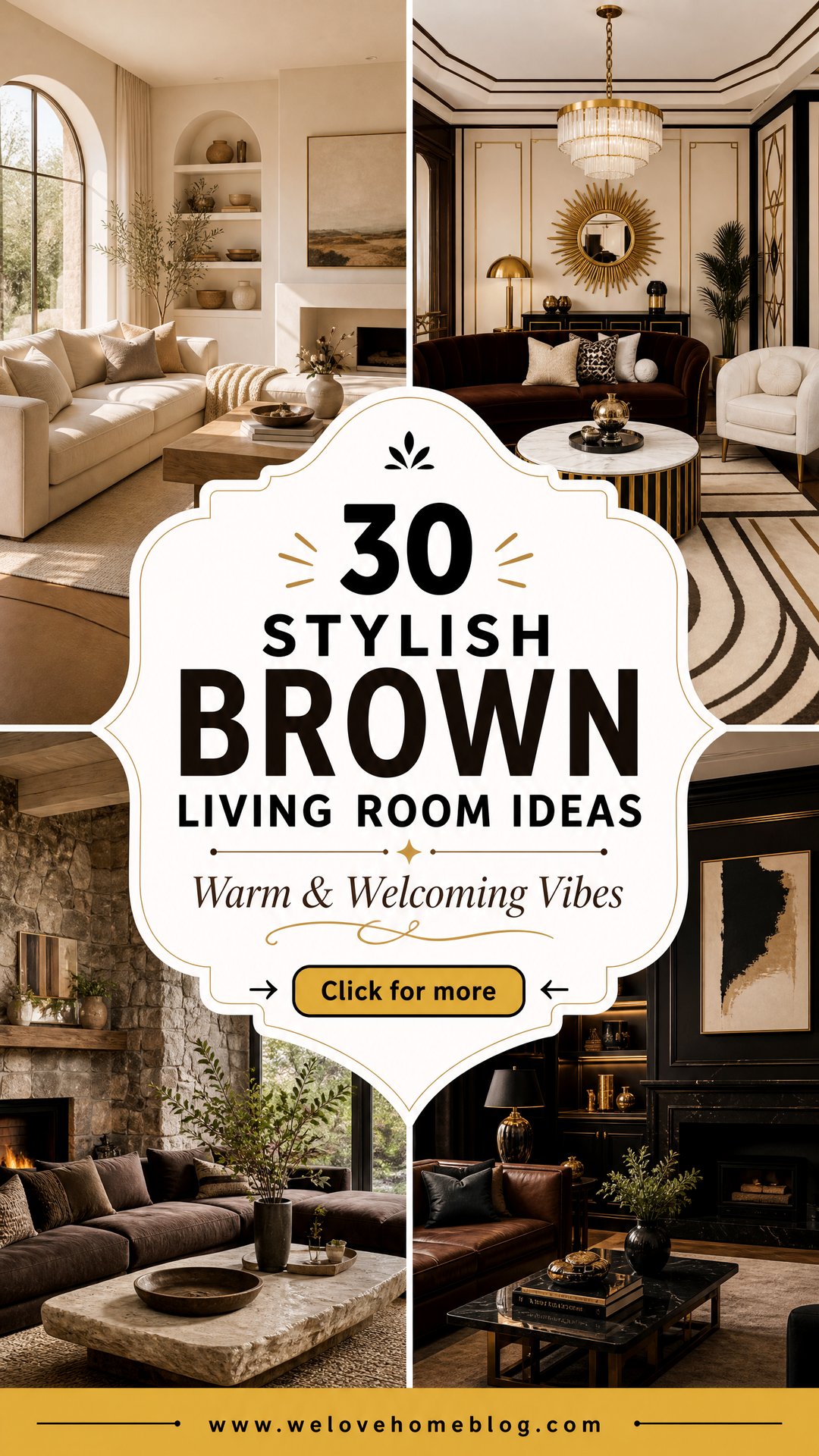30 Stylish Brown Living Room Ideas for Your Home - 30 Stylish Brown Living Room Ideas for Your Home