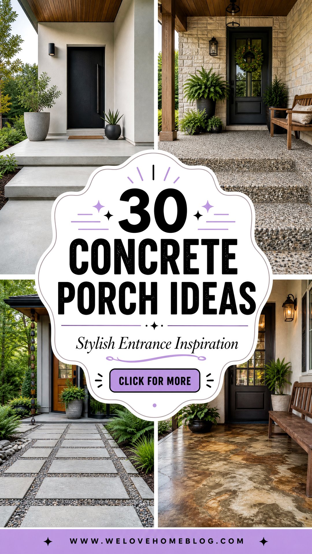 30 Stylish Concrete Porch Ideas for Your Entrance - 30 Stylish Concrete Porch Ideas for Your Entrance