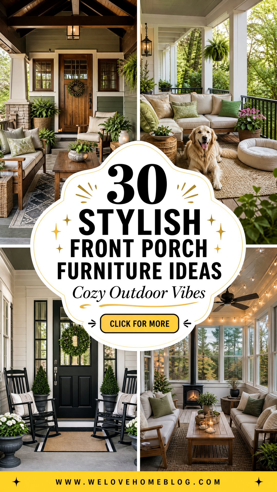 30 Stylish Front Porch Furniture Ideas for Any Space - 30 Stylish Front Porch Furniture Ideas for Any Space