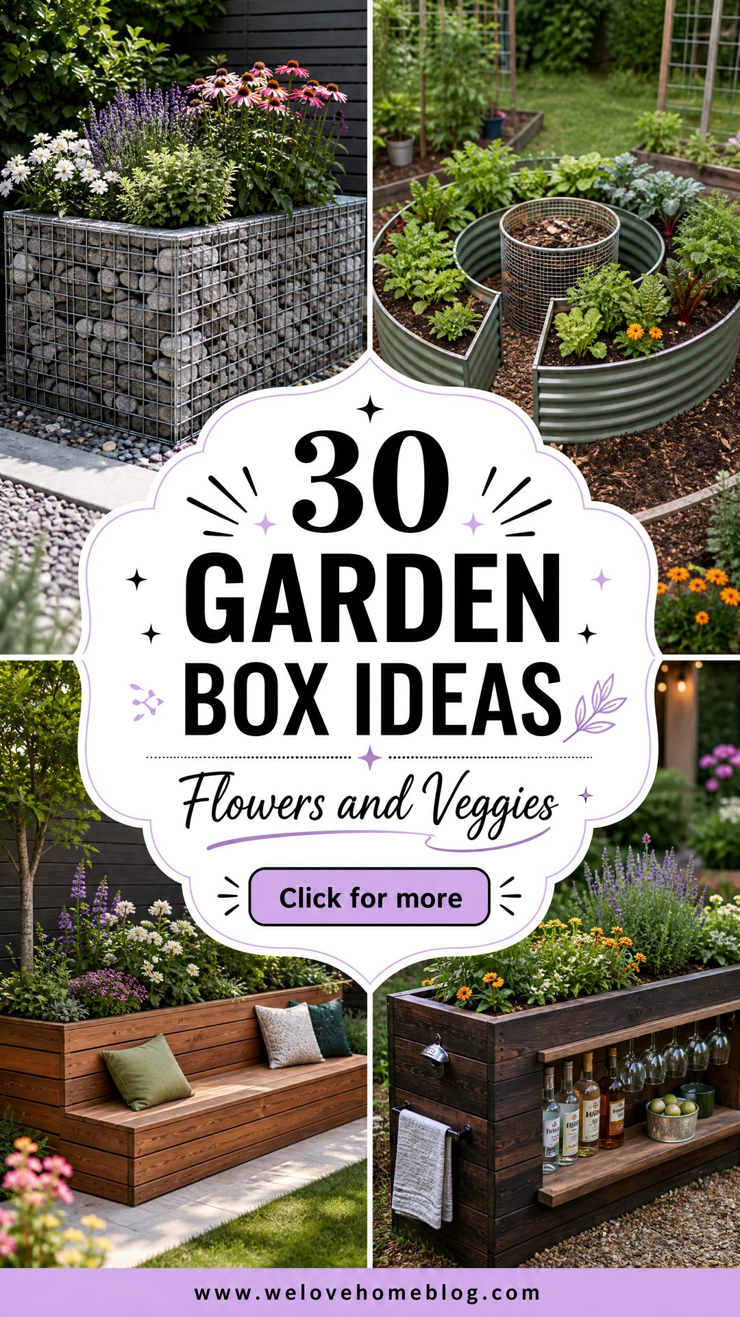 30 Stylish Garden Box Ideas for Flowers and Veggies - 30 Stylish Garden Box Ideas for Flowers and Veggies