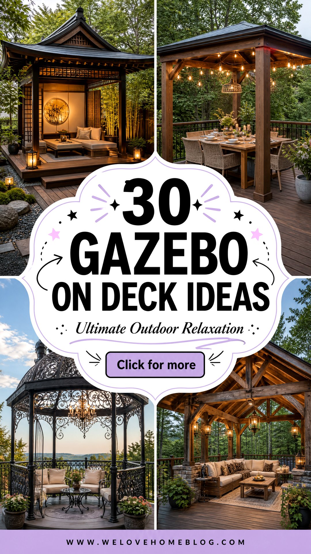 30 Stylish Gazebo on Deck Ideas for Ultimate Relaxation - 30 Stylish Gazebo on Deck Ideas for Ultimate Relaxation