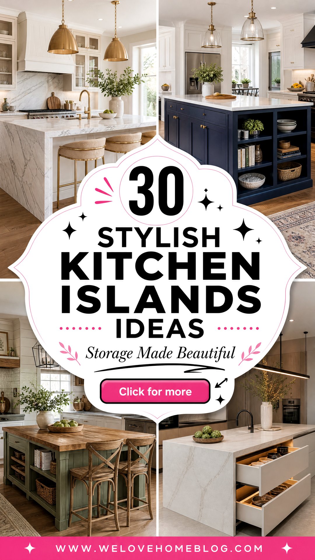 30 Stylish Kitchen Islands Ideas for Better Storage - 30 Stylish Kitchen Islands Ideas for Better Storage