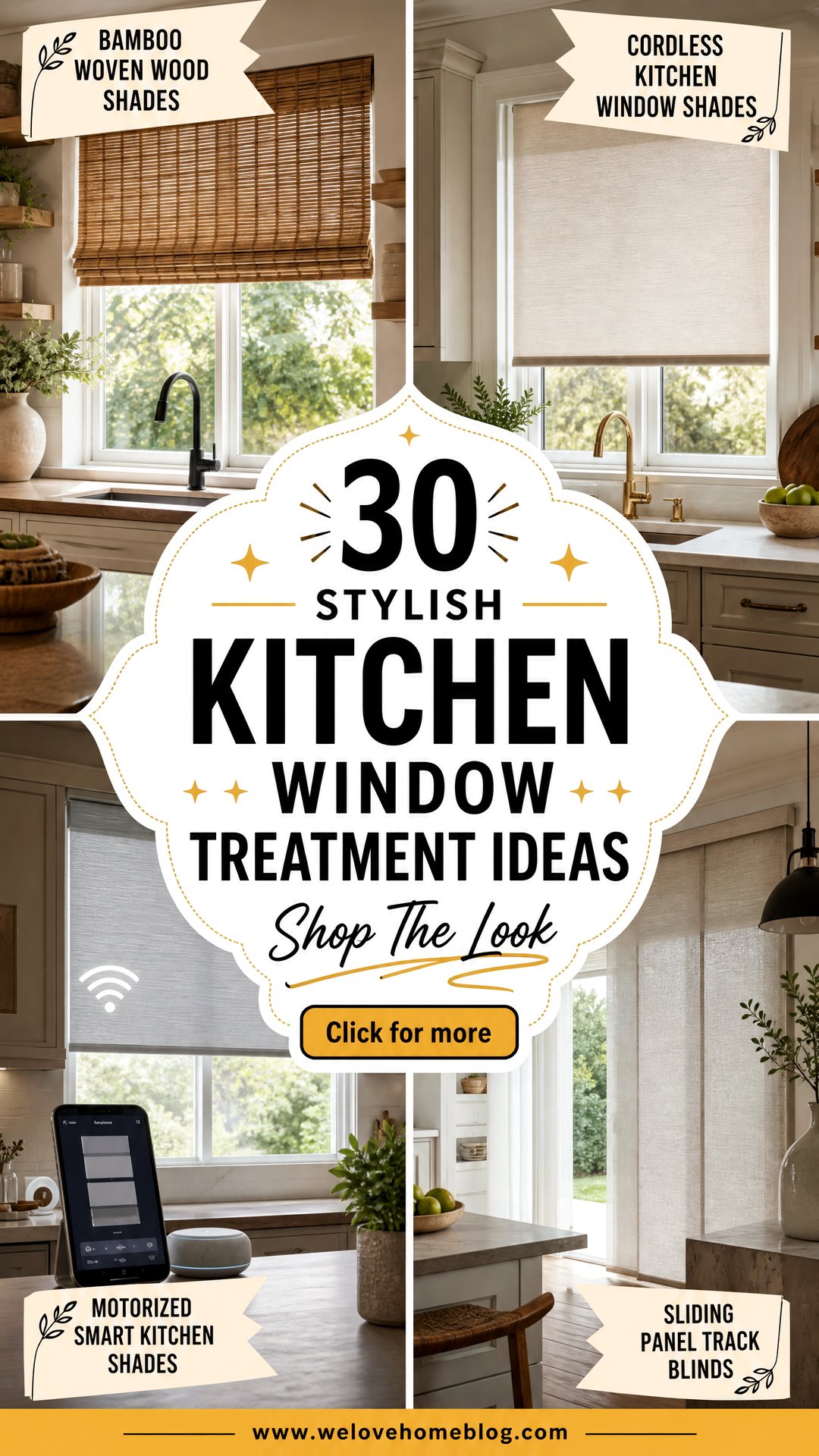 30 Stylish Kitchen Window Treatment Ideas to Shop - 30 Stylish Kitchen Window Treatment Ideas to Shop