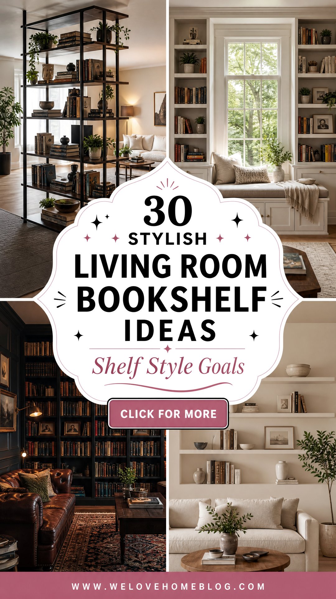 30 Stylish Living Room Bookshelf Ideas for Every Home - 30 Stylish Living Room Bookshelf Ideas for Every Home