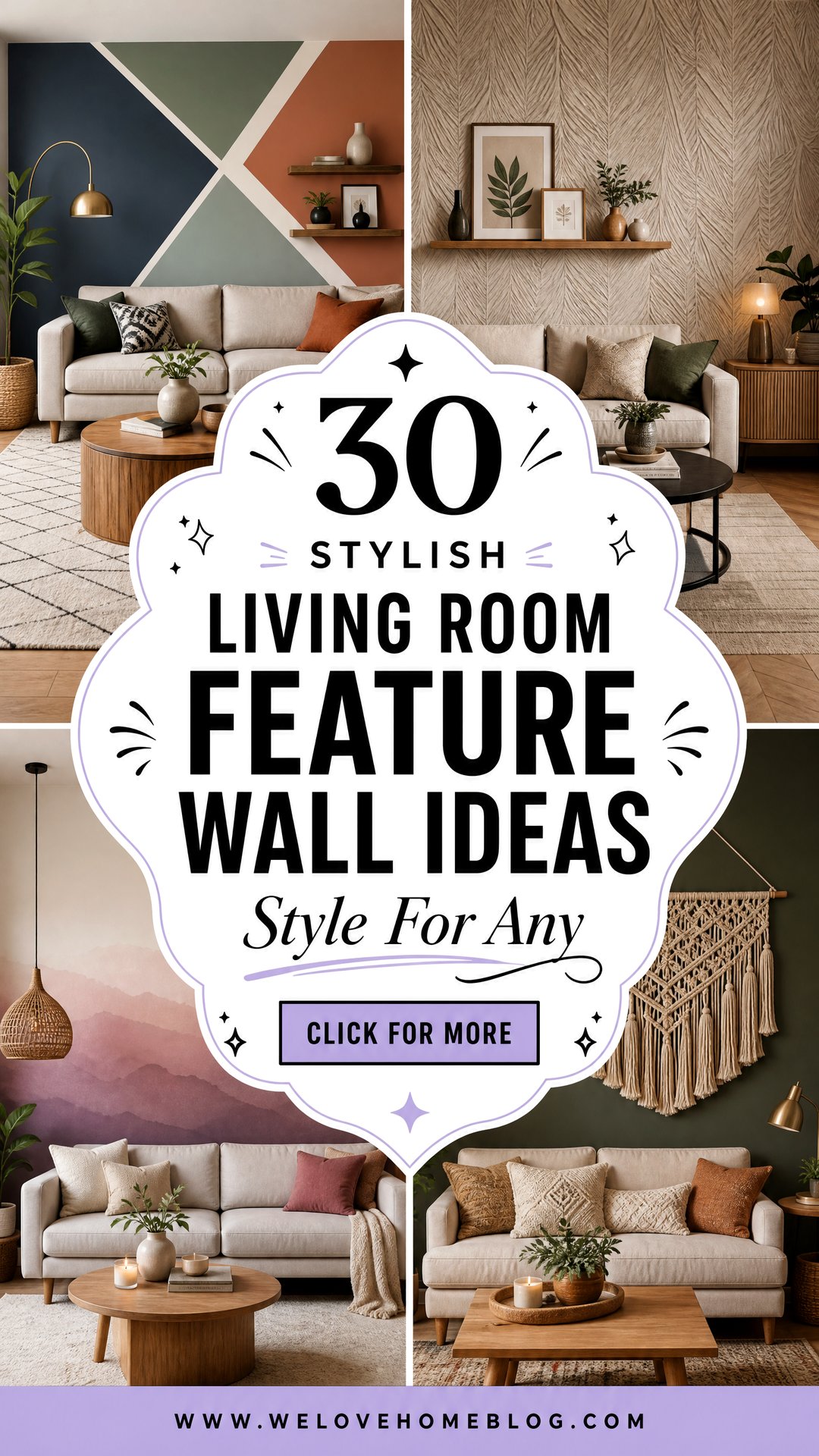 30 Stylish Living Room Feature Wall Ideas for Any Style - 30 Stylish Living Room Feature Wall Ideas for Any Style