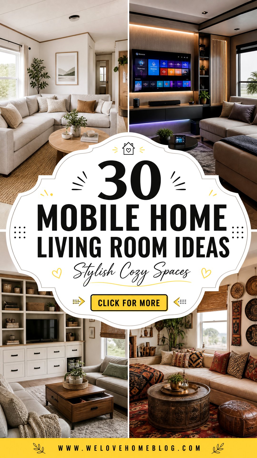 30 Stylish Mobile Home Living Room Ideas to Try - 30 Stylish Mobile Home Living Room Ideas to Try