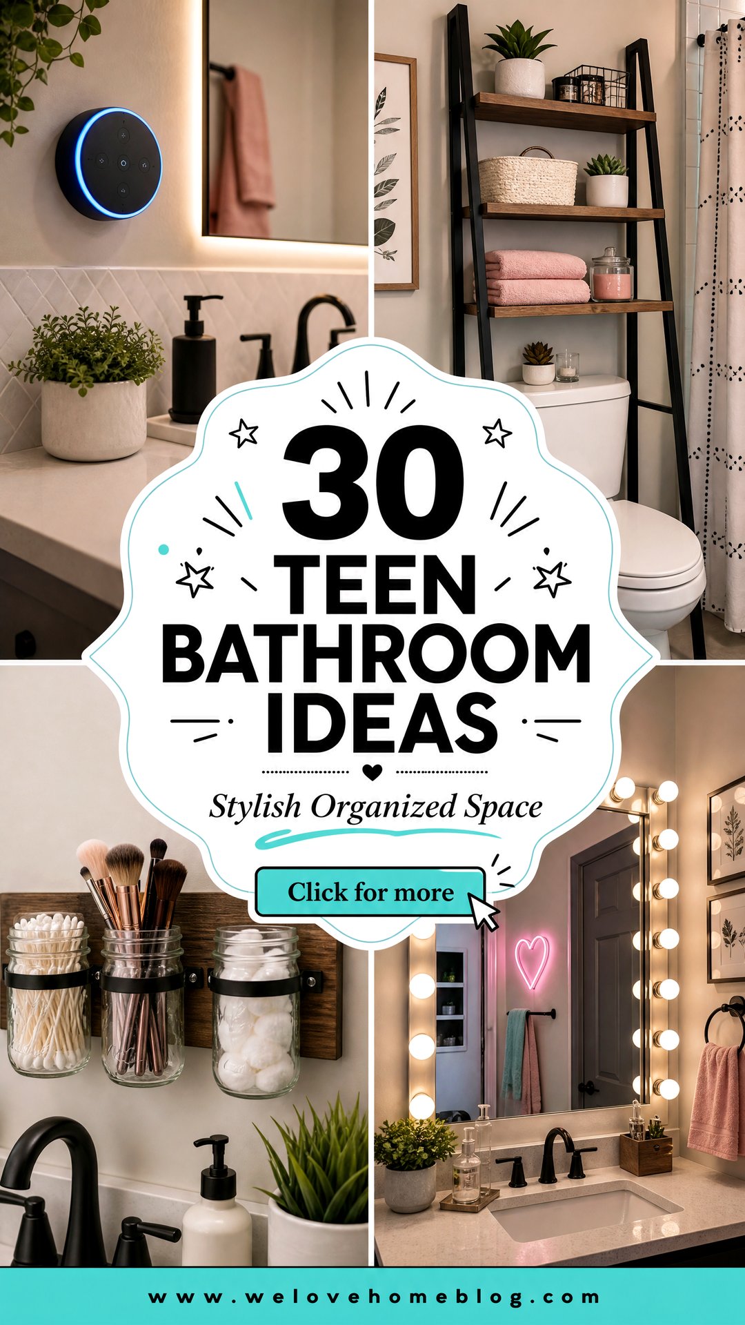 30 Teen Bathroom Ideas for a Stylish and Organized Space - 30 Teen Bathroom Ideas for a Stylish and Organized Space