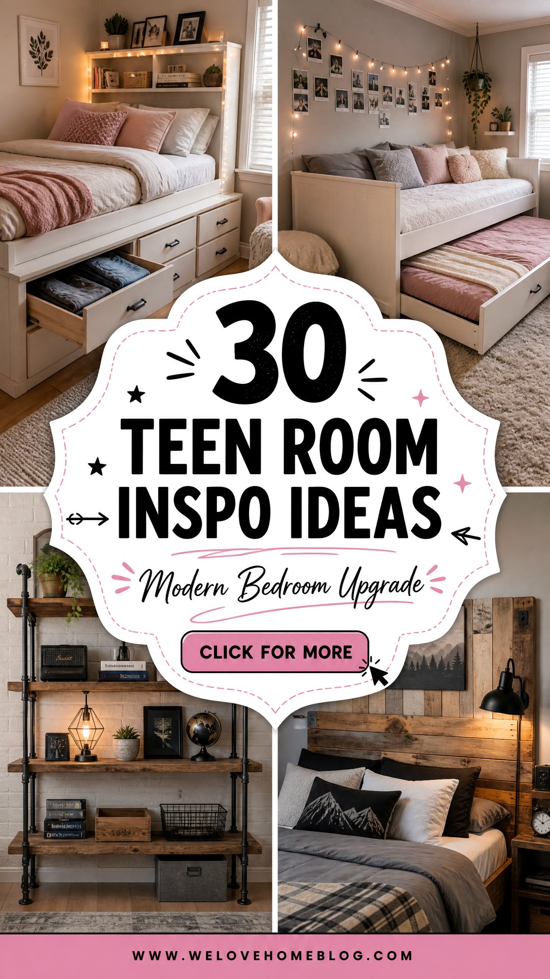30 Teen Room Inspo Ideas for a Modern Bedroom Upgrade - 30 Teen Room Inspo Ideas for a Modern Bedroom Upgrade