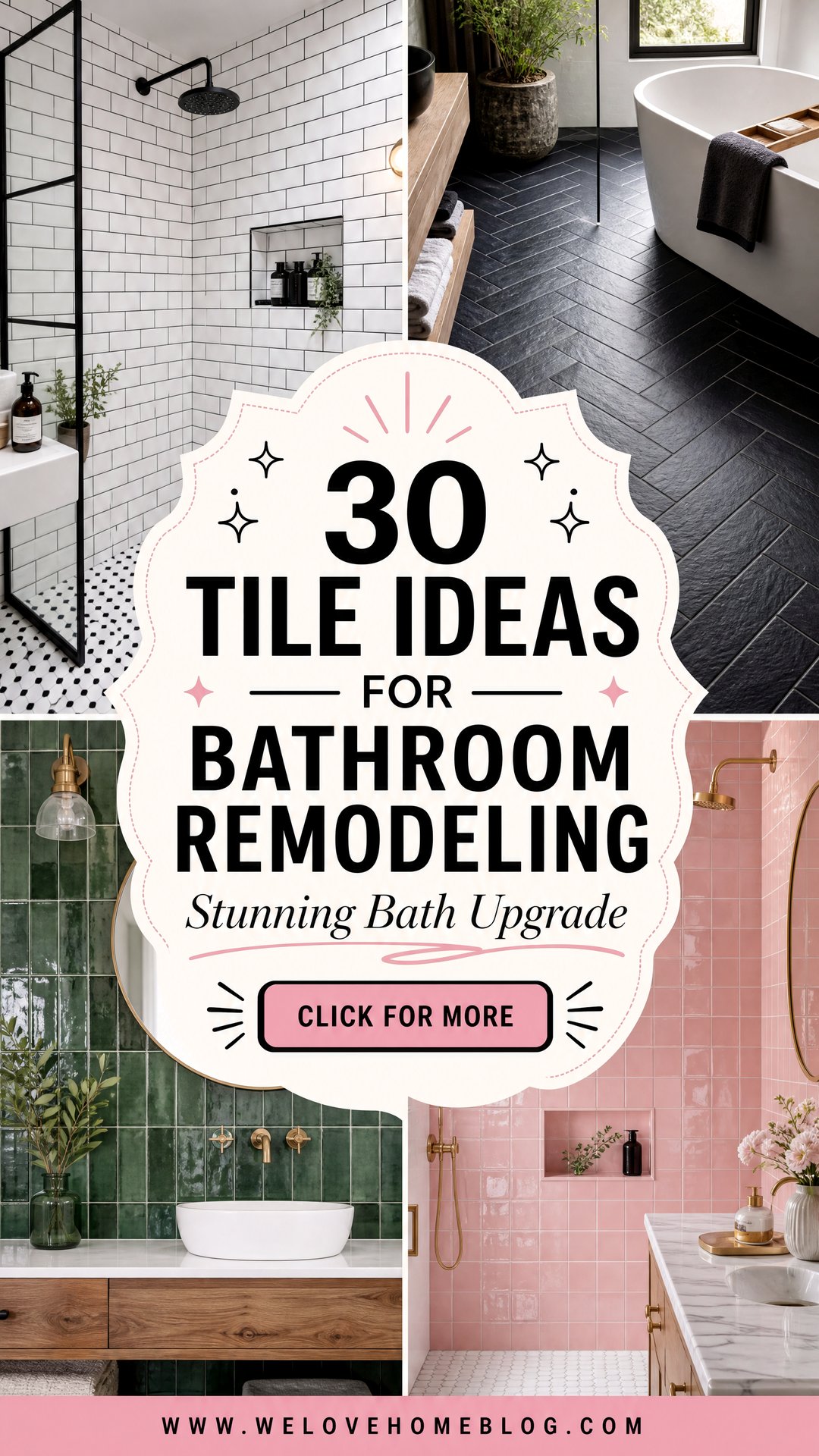 30 Tile Ideas for Bathroom Remodeling That Look Amazing - 30 Tile Ideas for Bathroom Remodeling That Look Amazing