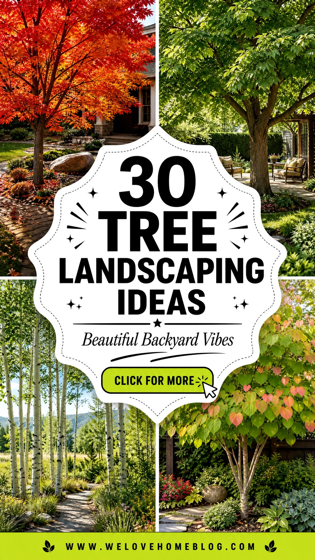 30 Tree Landscaping Ideas for a Beautiful Backyard - 30 Tree Landscaping Ideas for a Beautiful Backyard